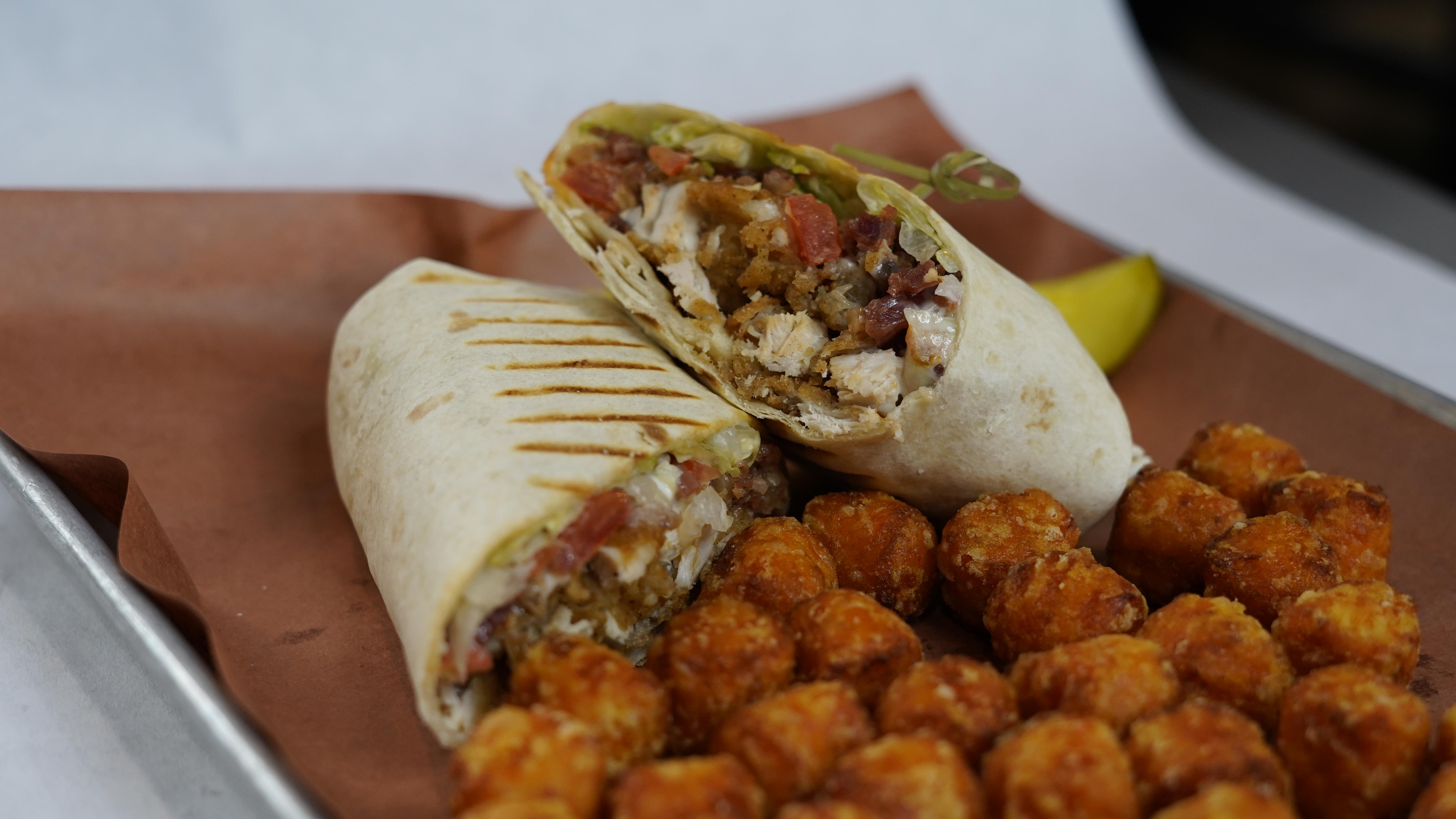 Grilled Chicken Caesar Wrap.