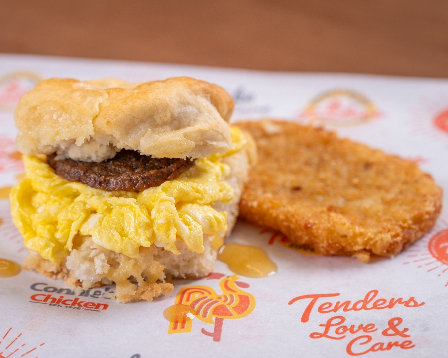 # 3 Sausage Egg Biscuit Combo.