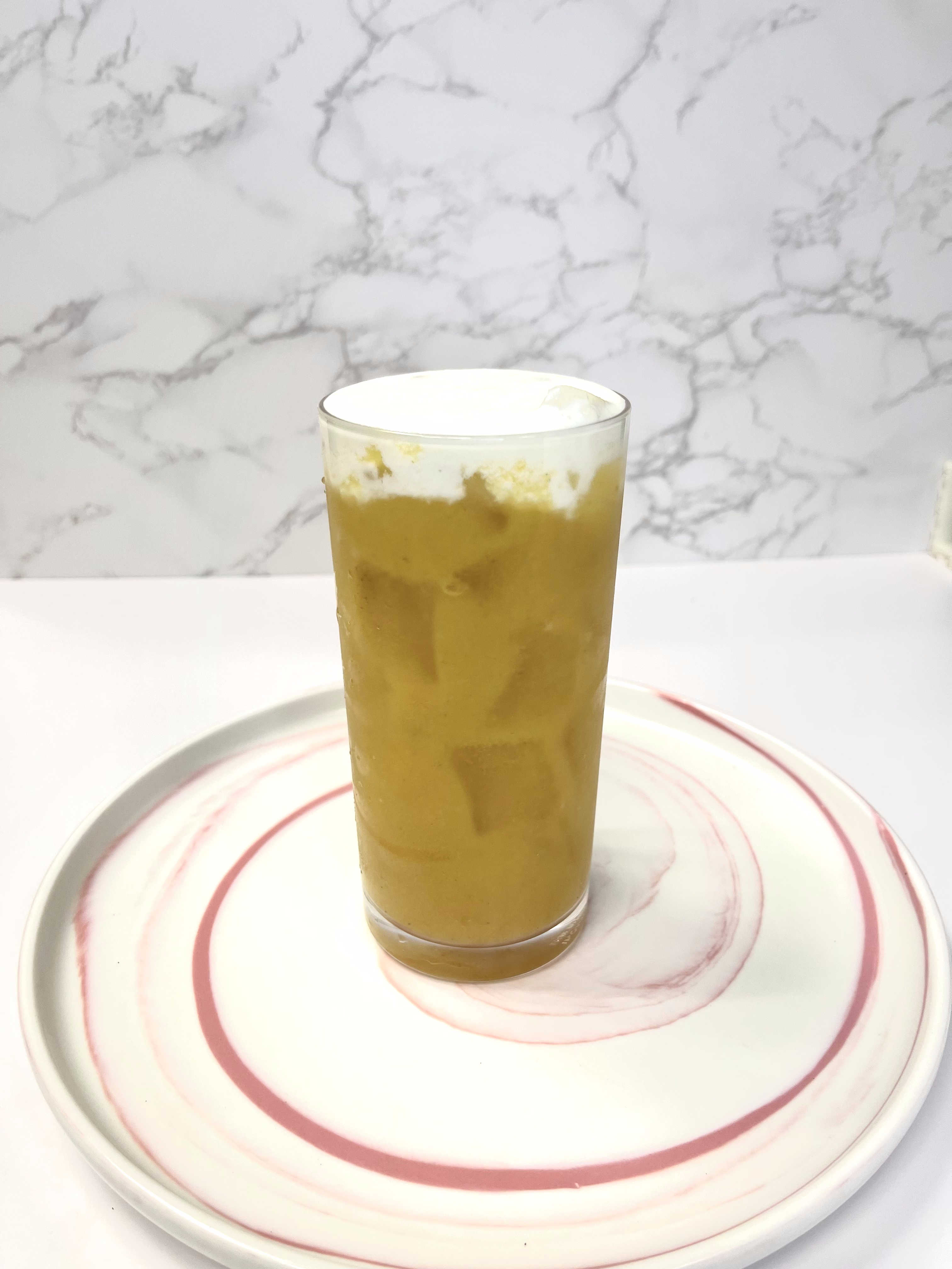 Pineapple Green Tea w/Sweet Cream.