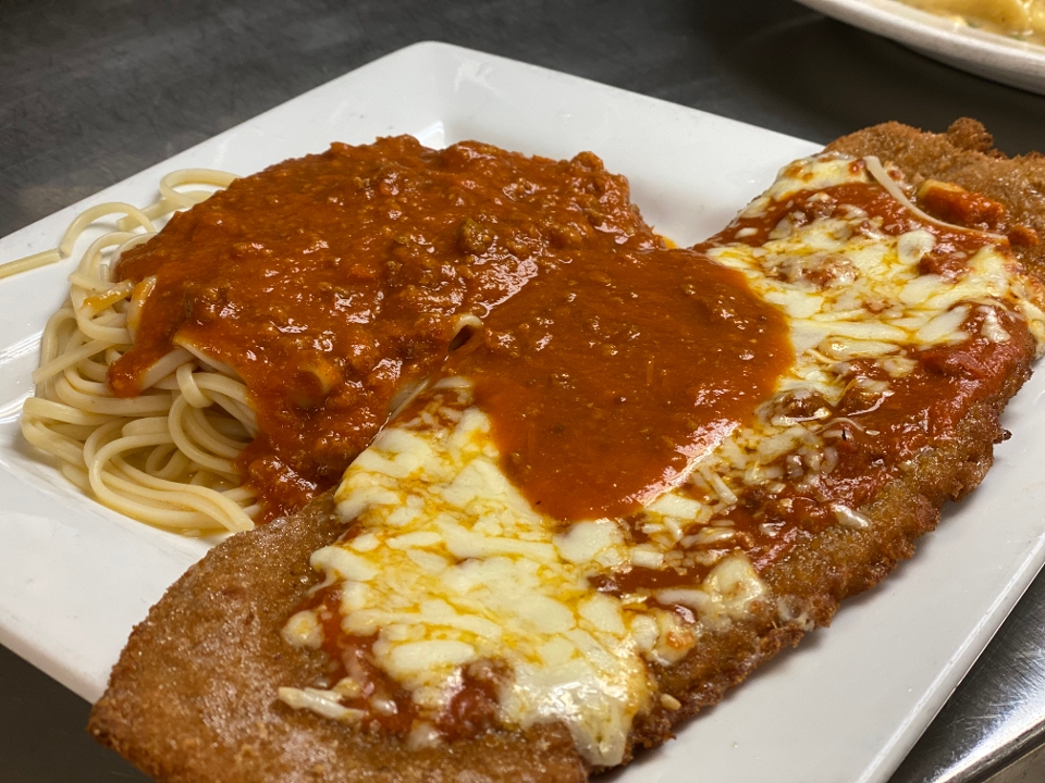 Veal Parmigiana.