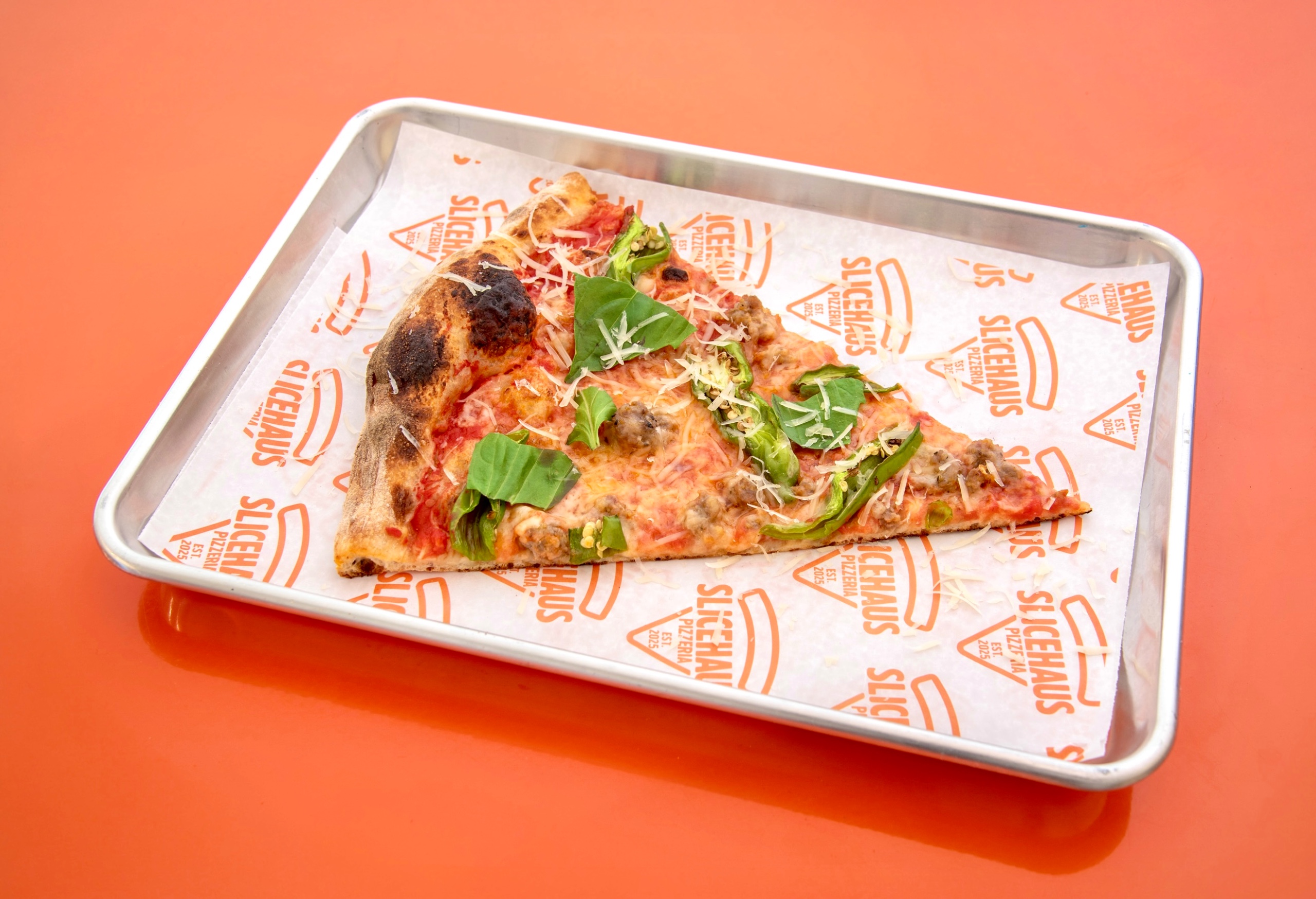 Sausage & shishito peppers Pie.