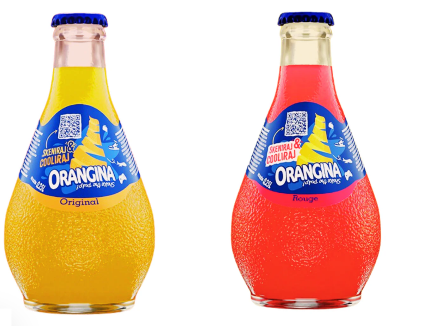 Orangina Glass Bottle * Imported *.