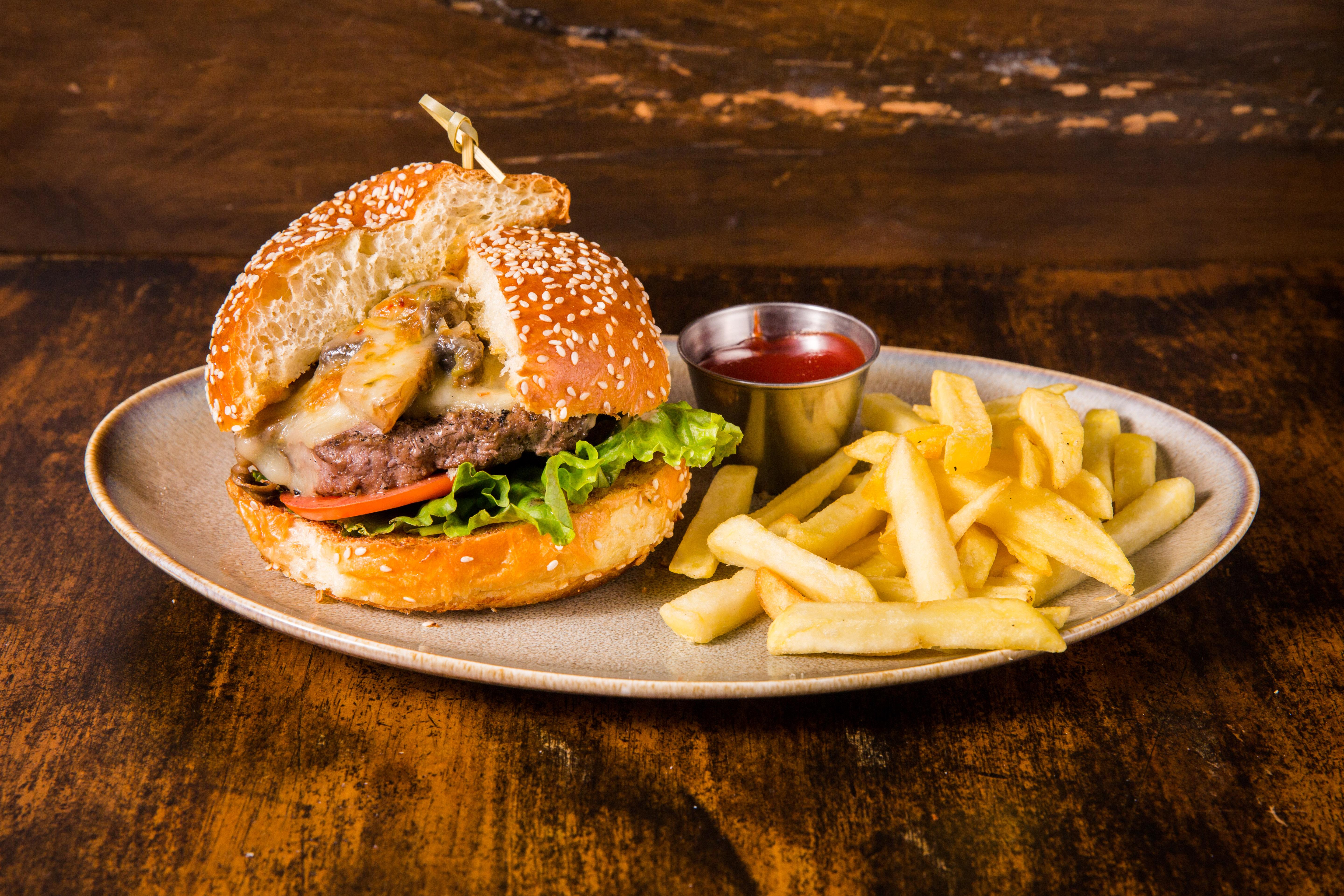 Mushroom City Truffle Burger.