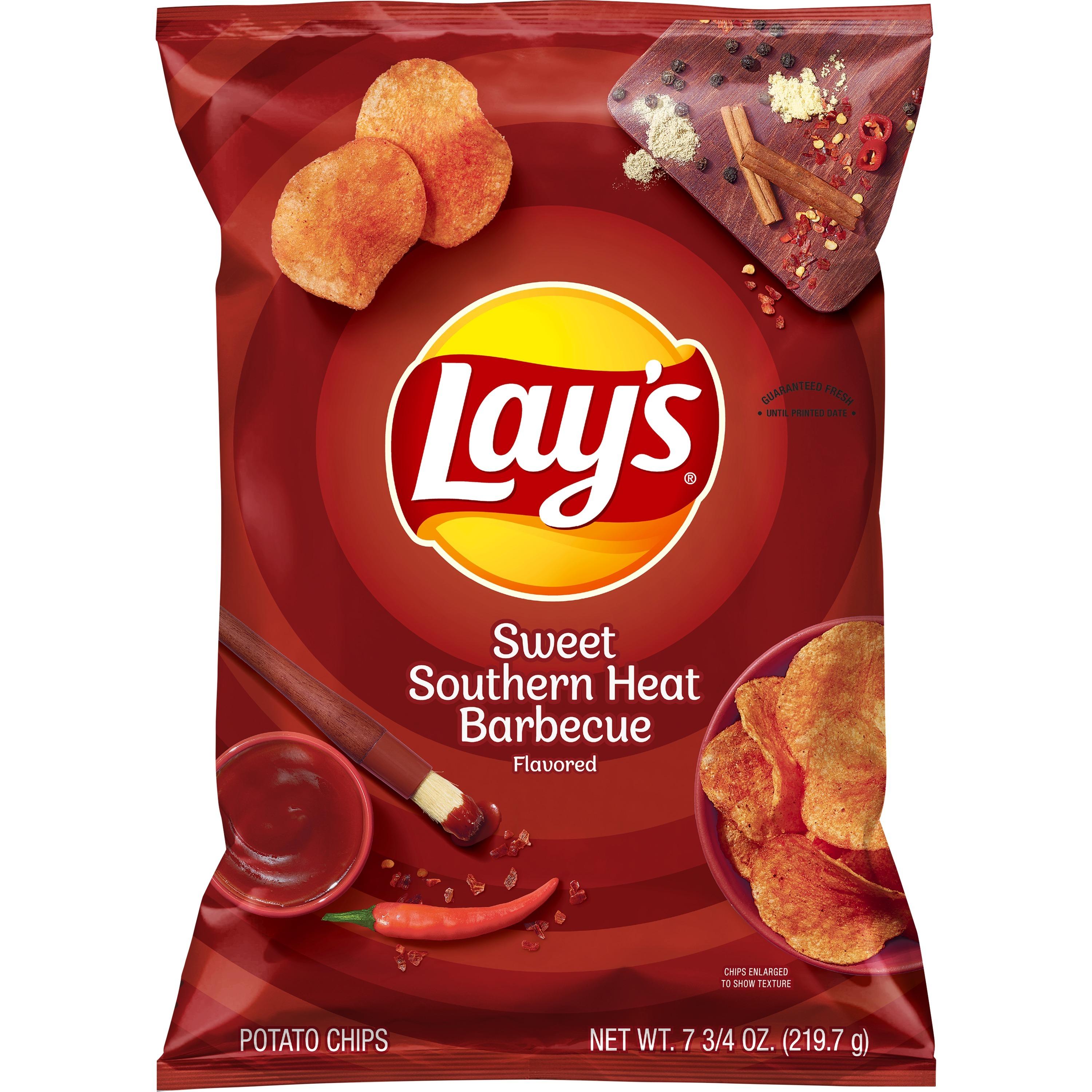 Potato Chips Sweet Southern Heat Barbecue.