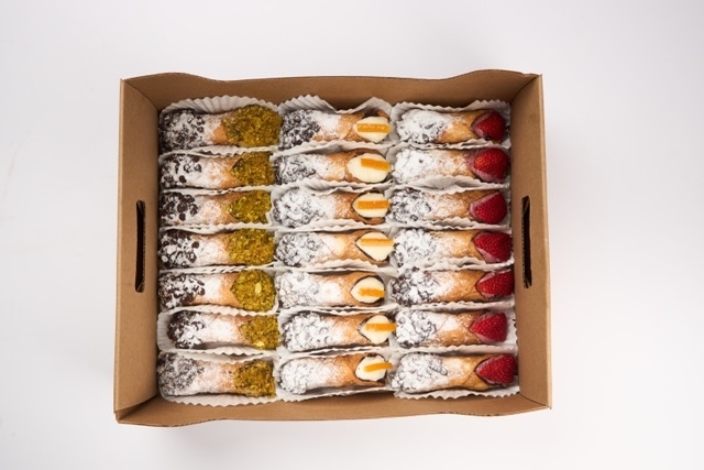 Mixed Baby Cannoli Platter.