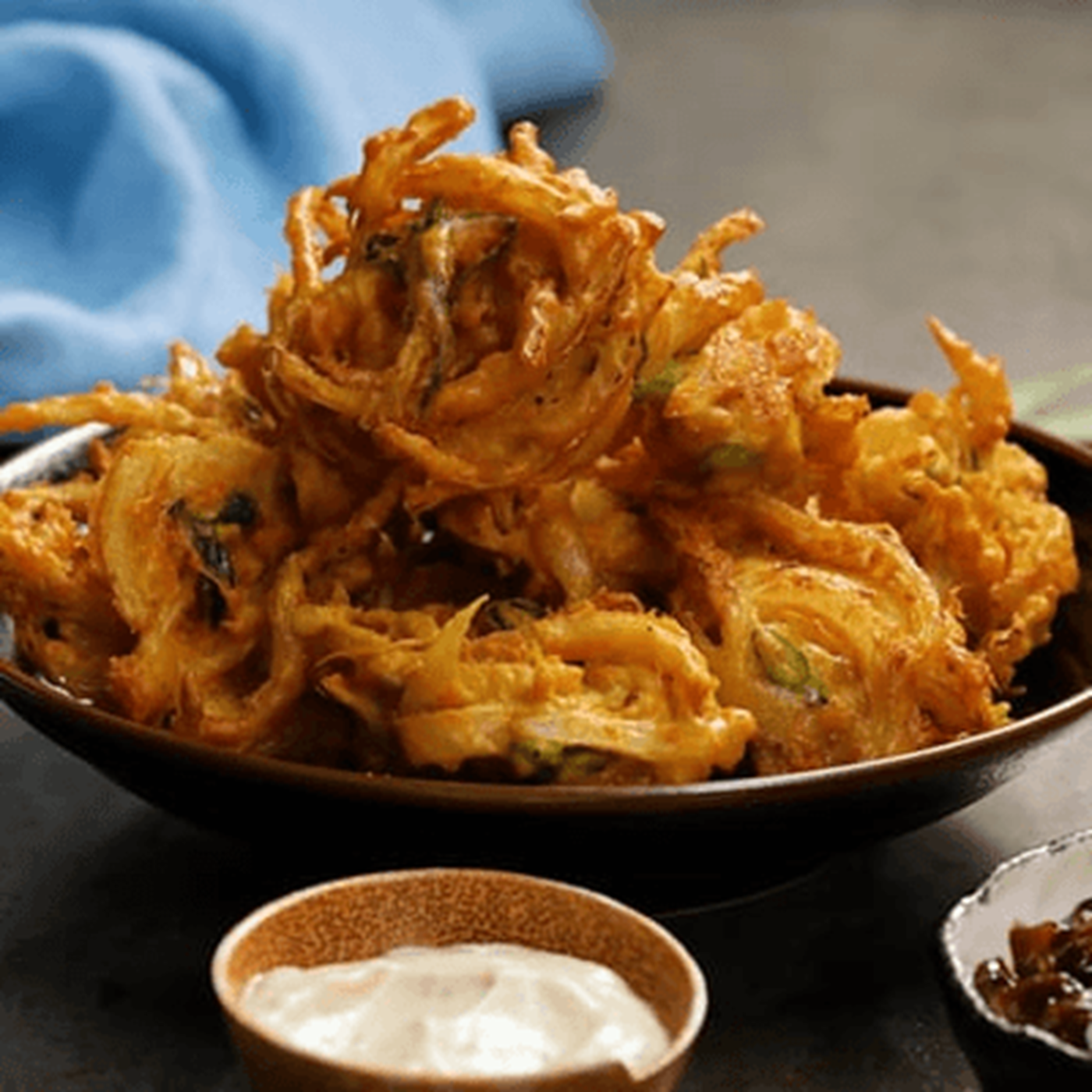 Onion Bhaji | Onion Fritters.