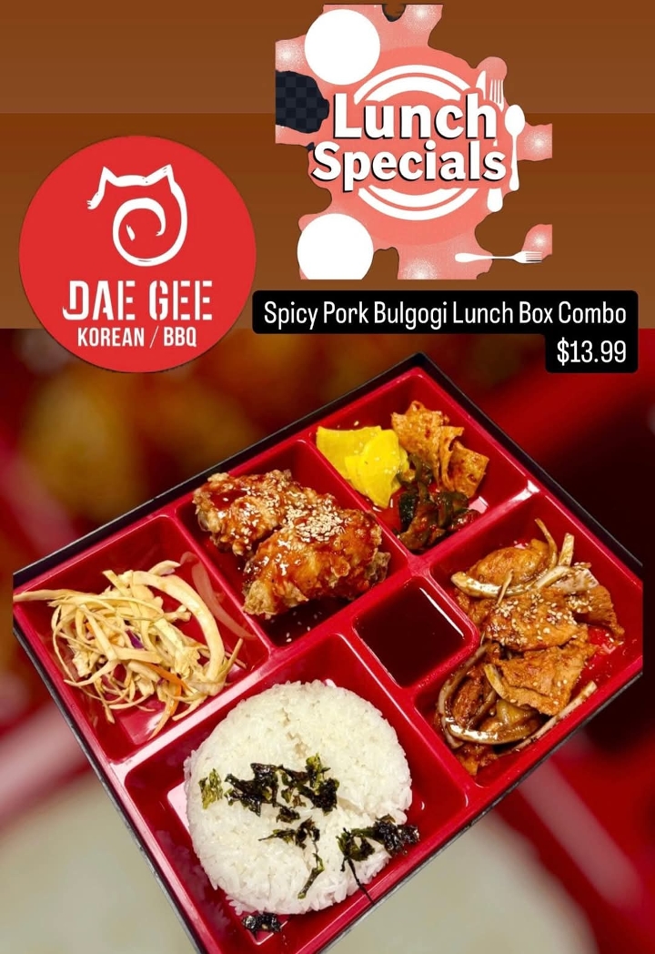 NON SPICY PORK BULGOGI BENTO BOX.