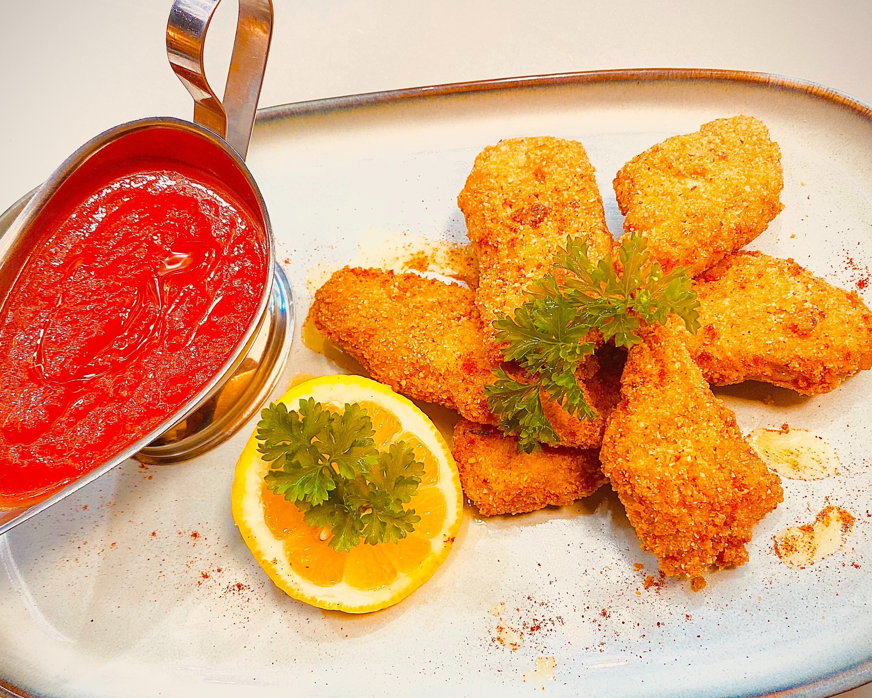 Vegan Breaded Chicken Tenders.