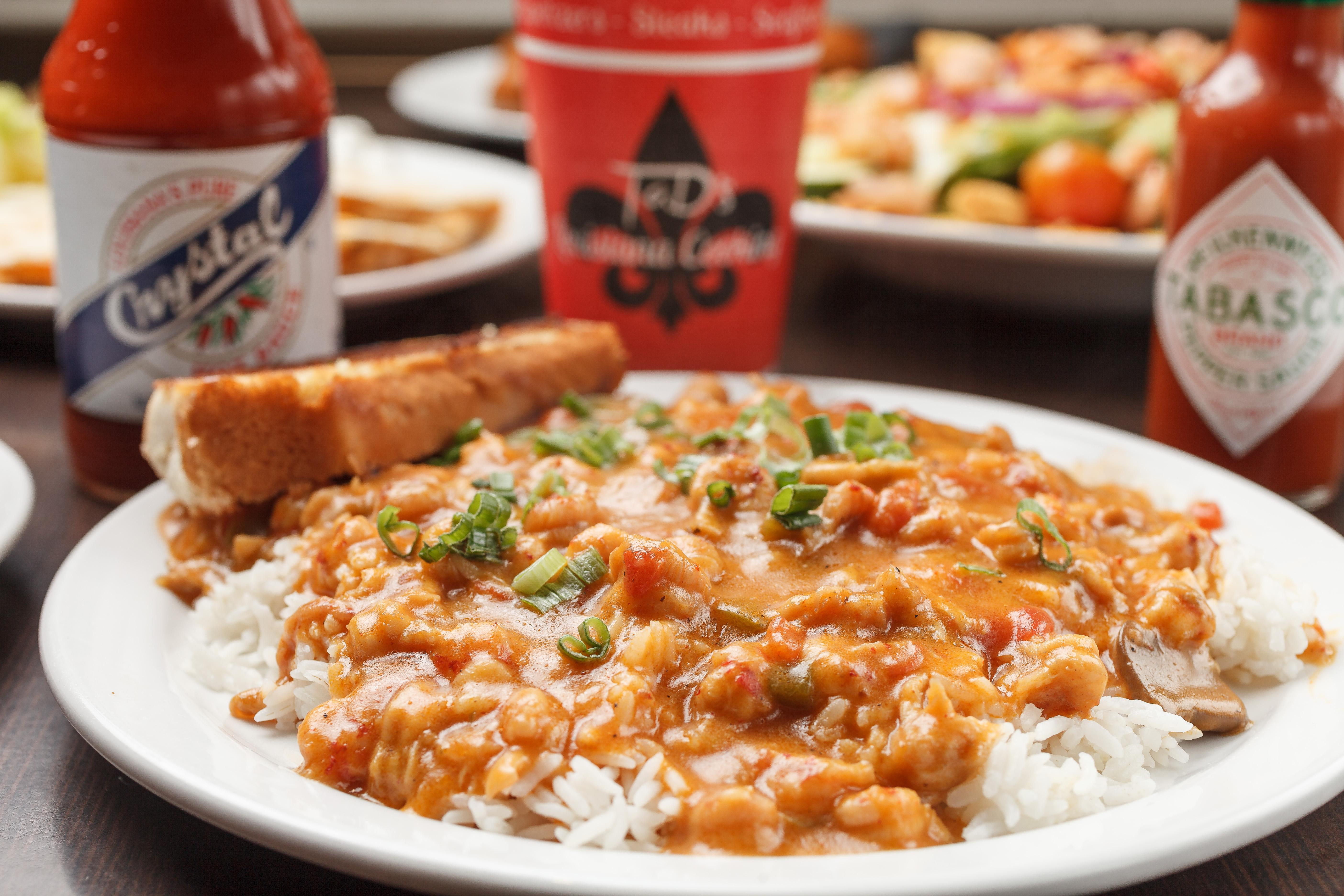 Plate Crawfish Etouffee.