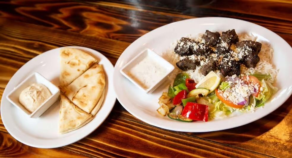 Lamb Kabab Platter.