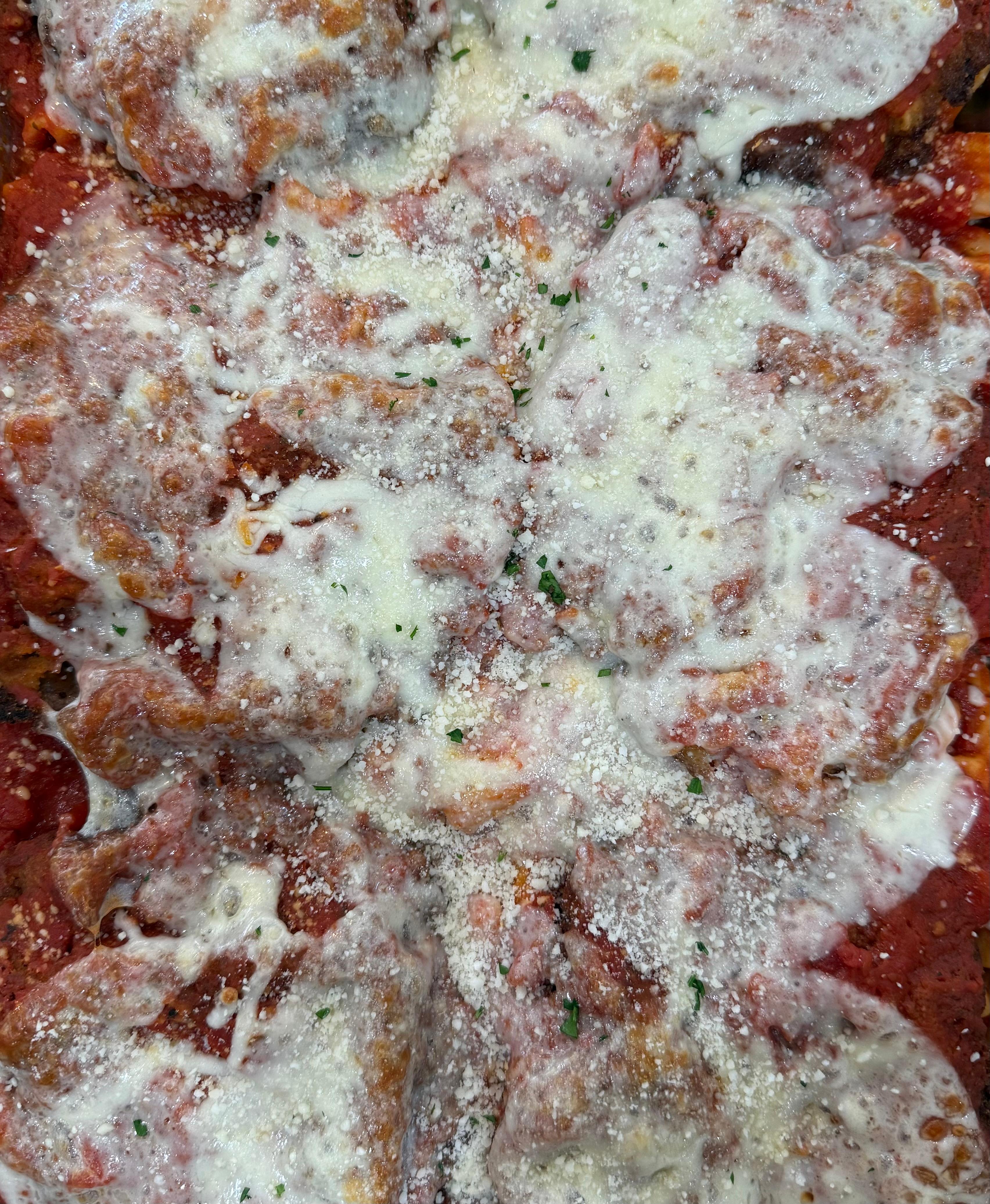 Full Tray Chicken Parmesan Pasta.