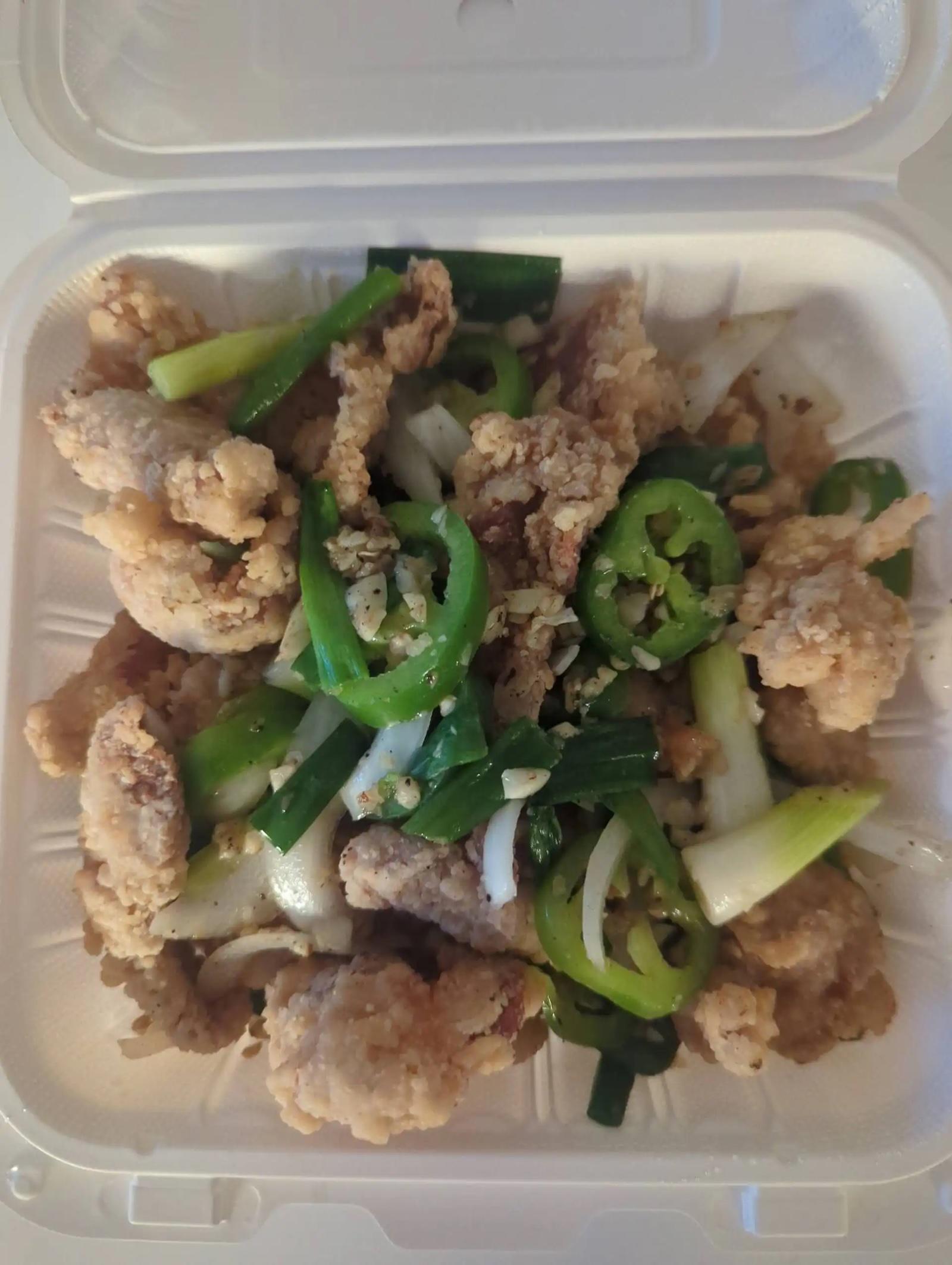 Pepper Salted Pork (gf).