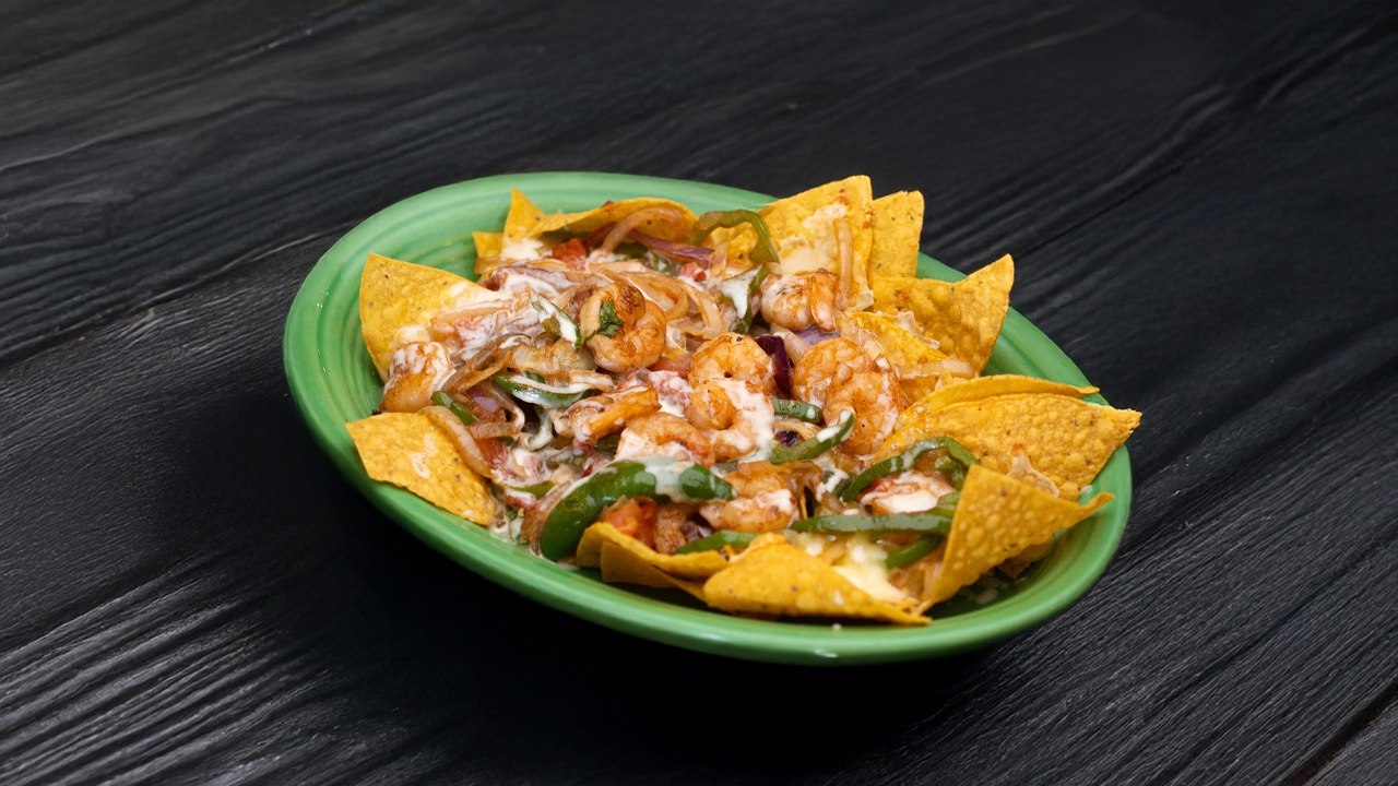 Nachos Fajita Shrimp.
