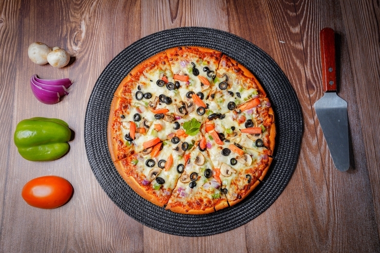 Garden Vegetable Pizza.