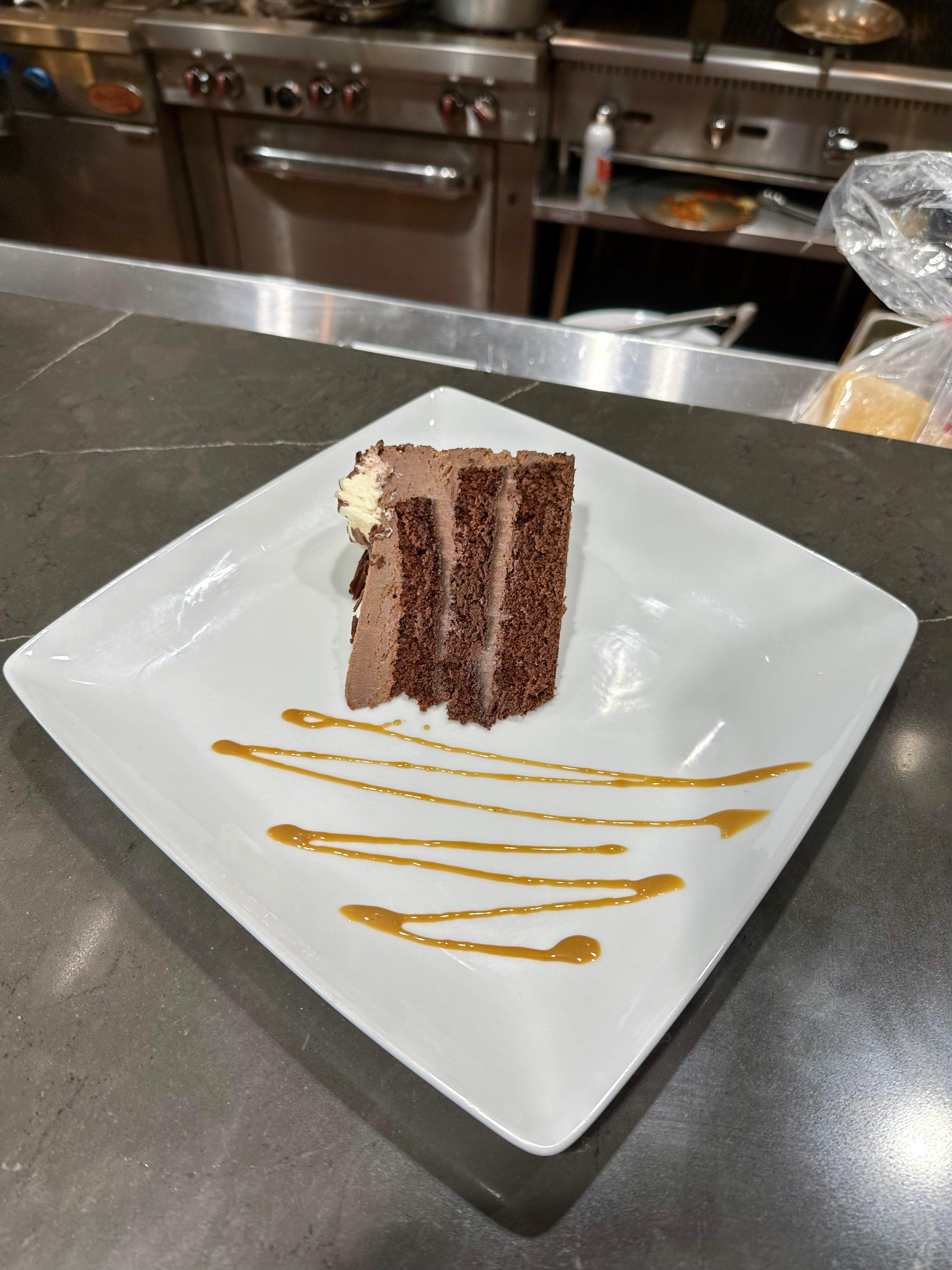 Chocolate Mousse Cake.