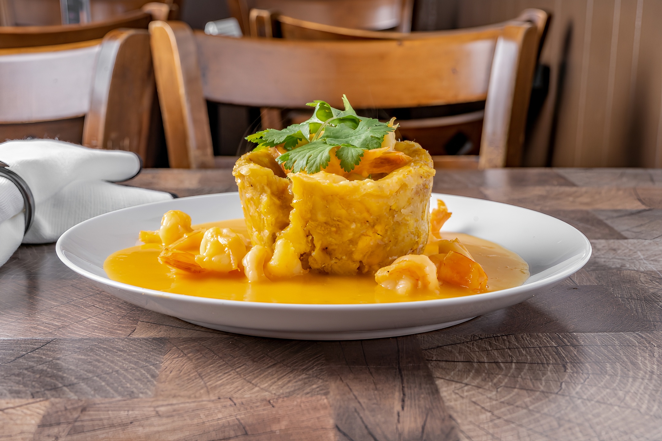 Shrimp Mofongo.