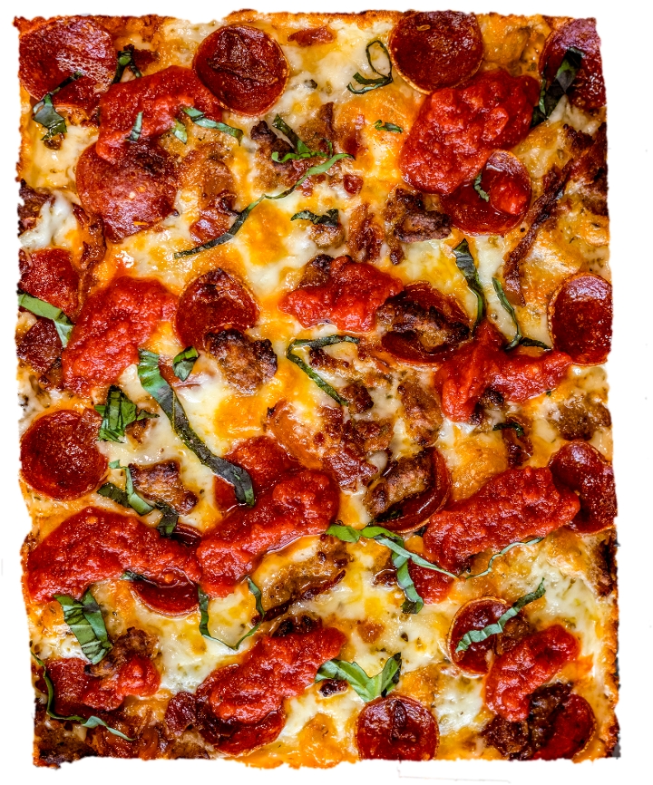 4 SQUARE PEPPERONI.