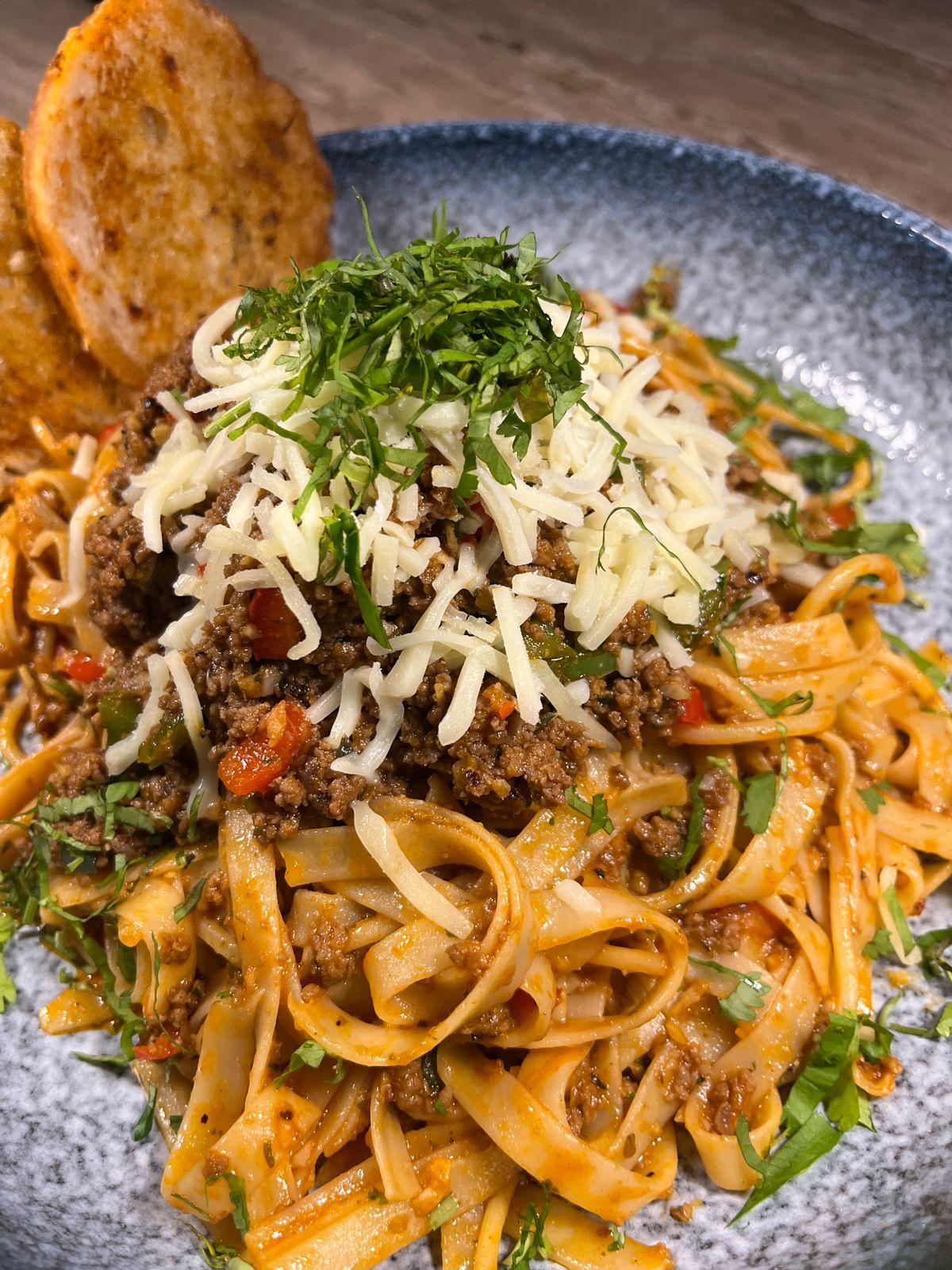 Spaghetti Bolognese.