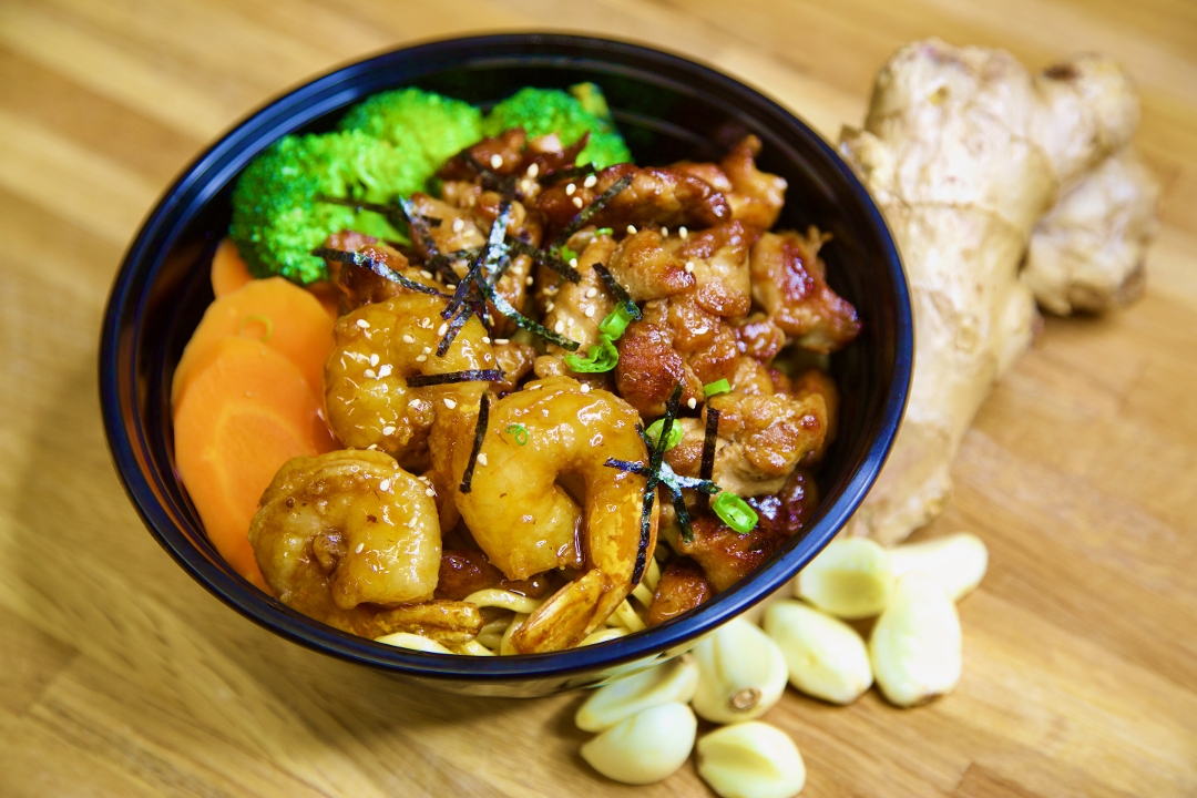 Chicken & Shrimp Teriyaki.