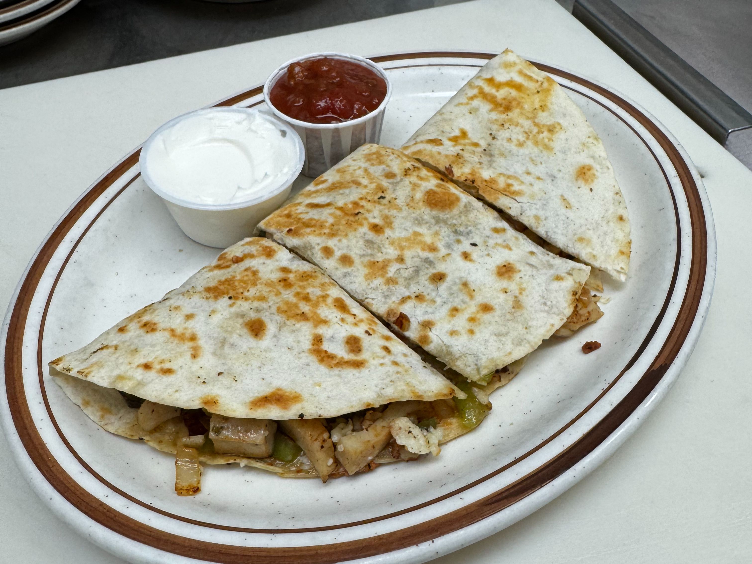 Chicken Quesadilla.
