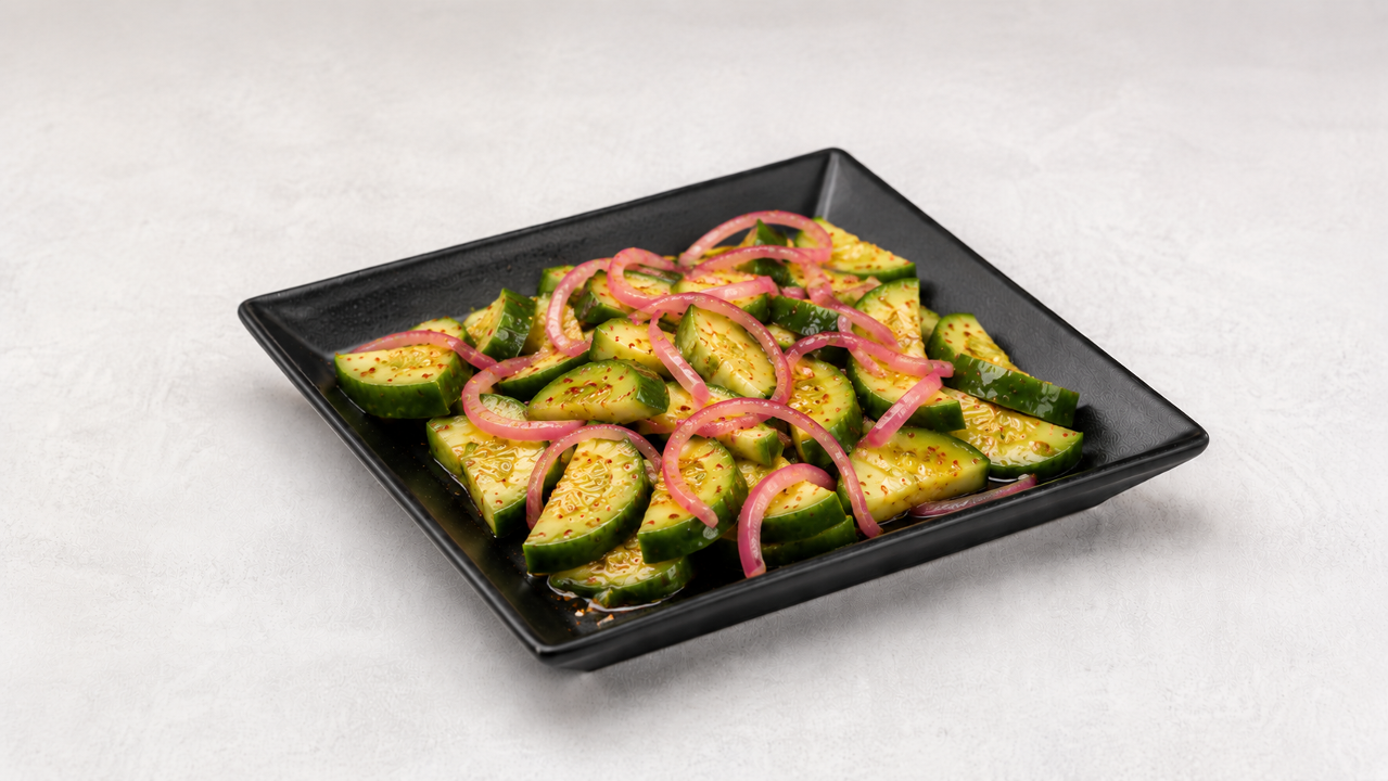 Spicy Cucumber Salad.