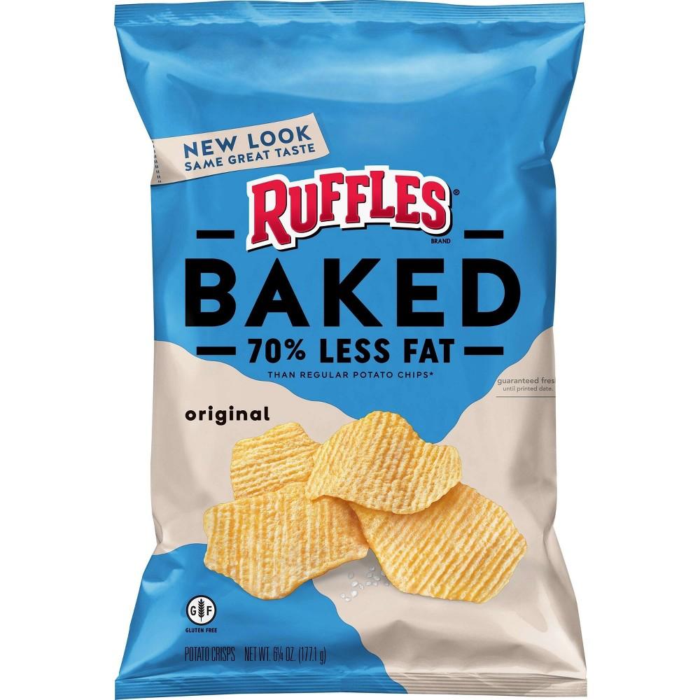Ruffles 6.25 Oz Baked Regular Chips.