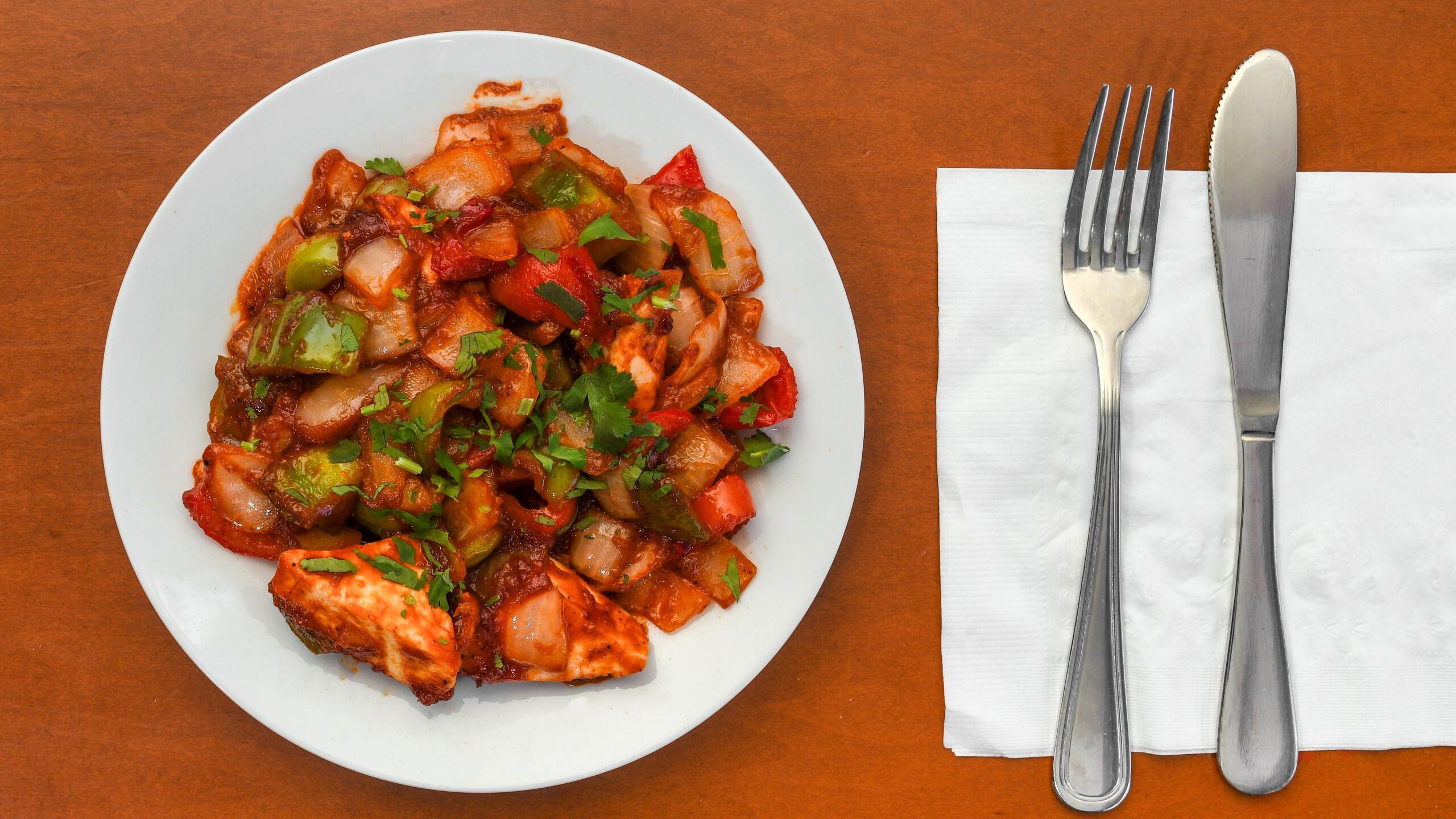Chilli Paneer.