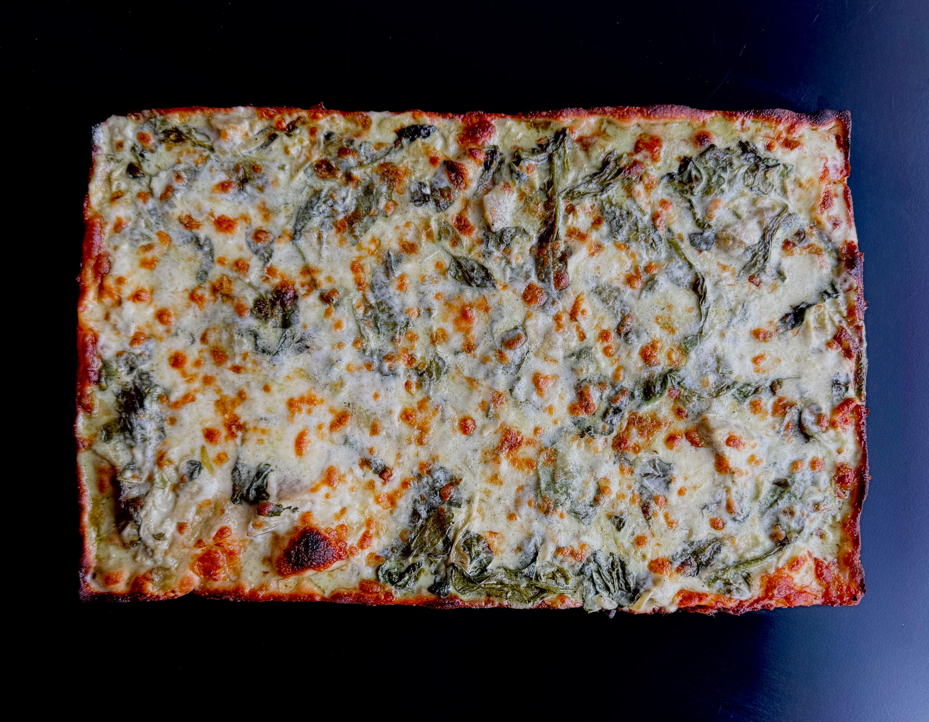 Spinach & Artichoke Pizza.