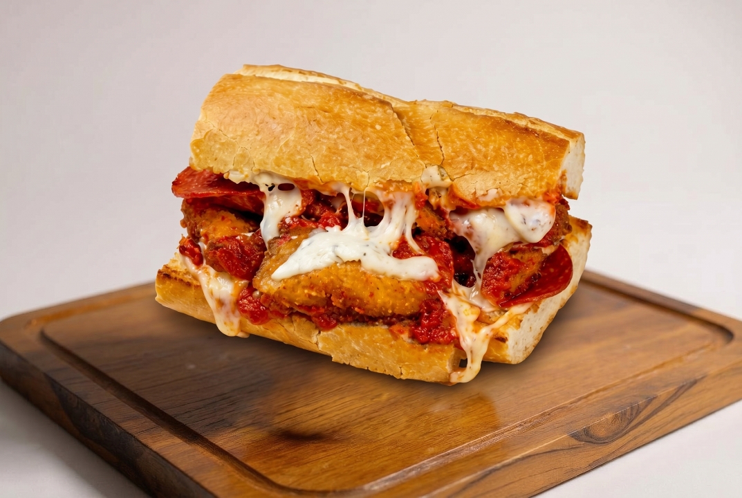 Chicken Parmigiana Sandwich.