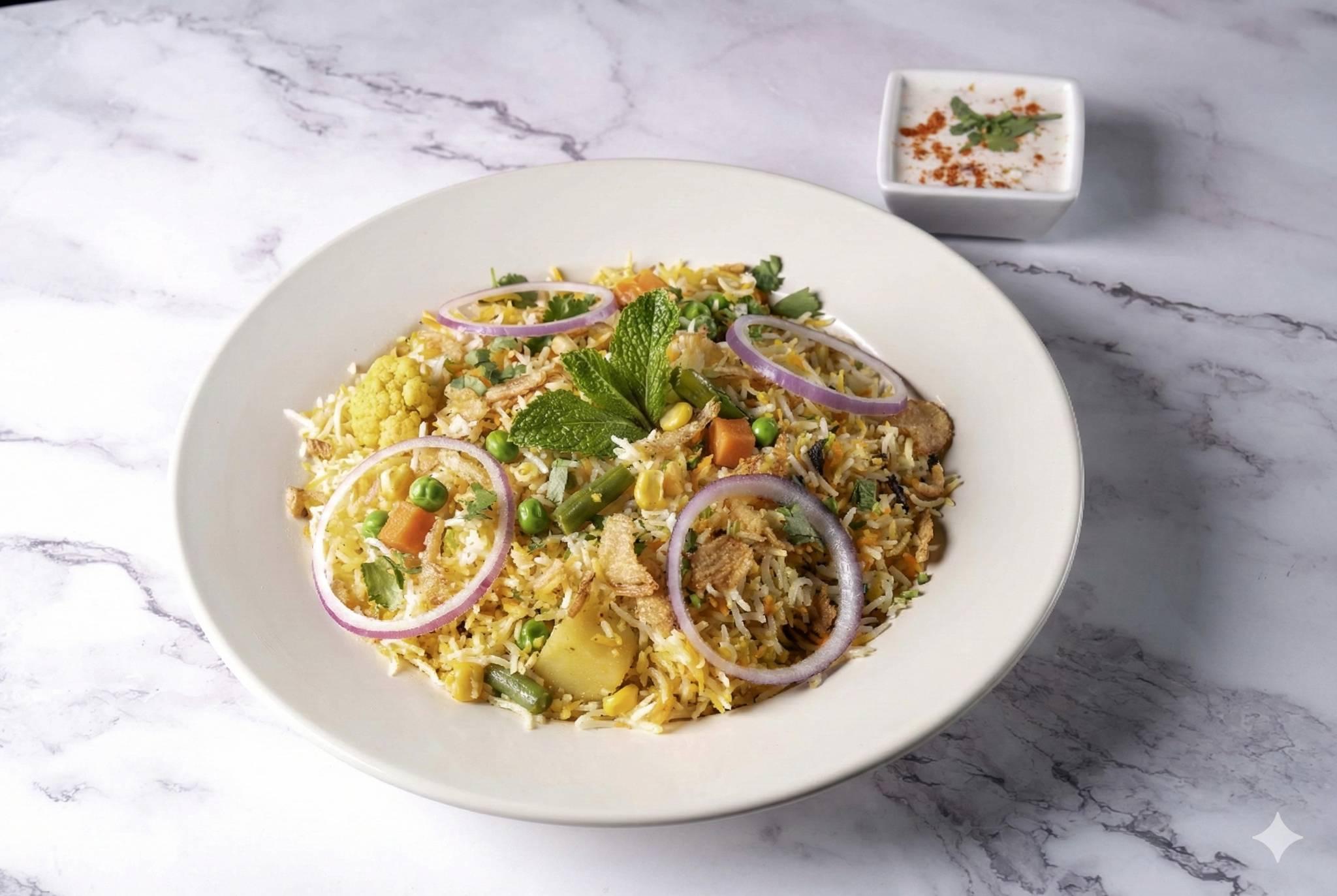 Veg Biryani.