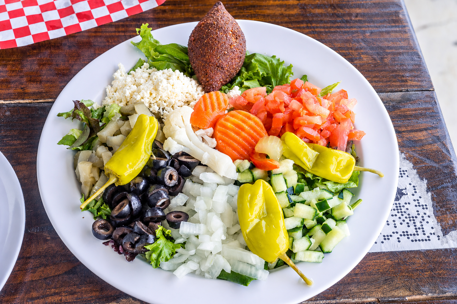 Kibbeh Meatballs Salad.
