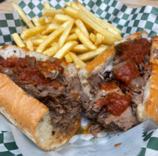 9" Romano's Pizza Steak.