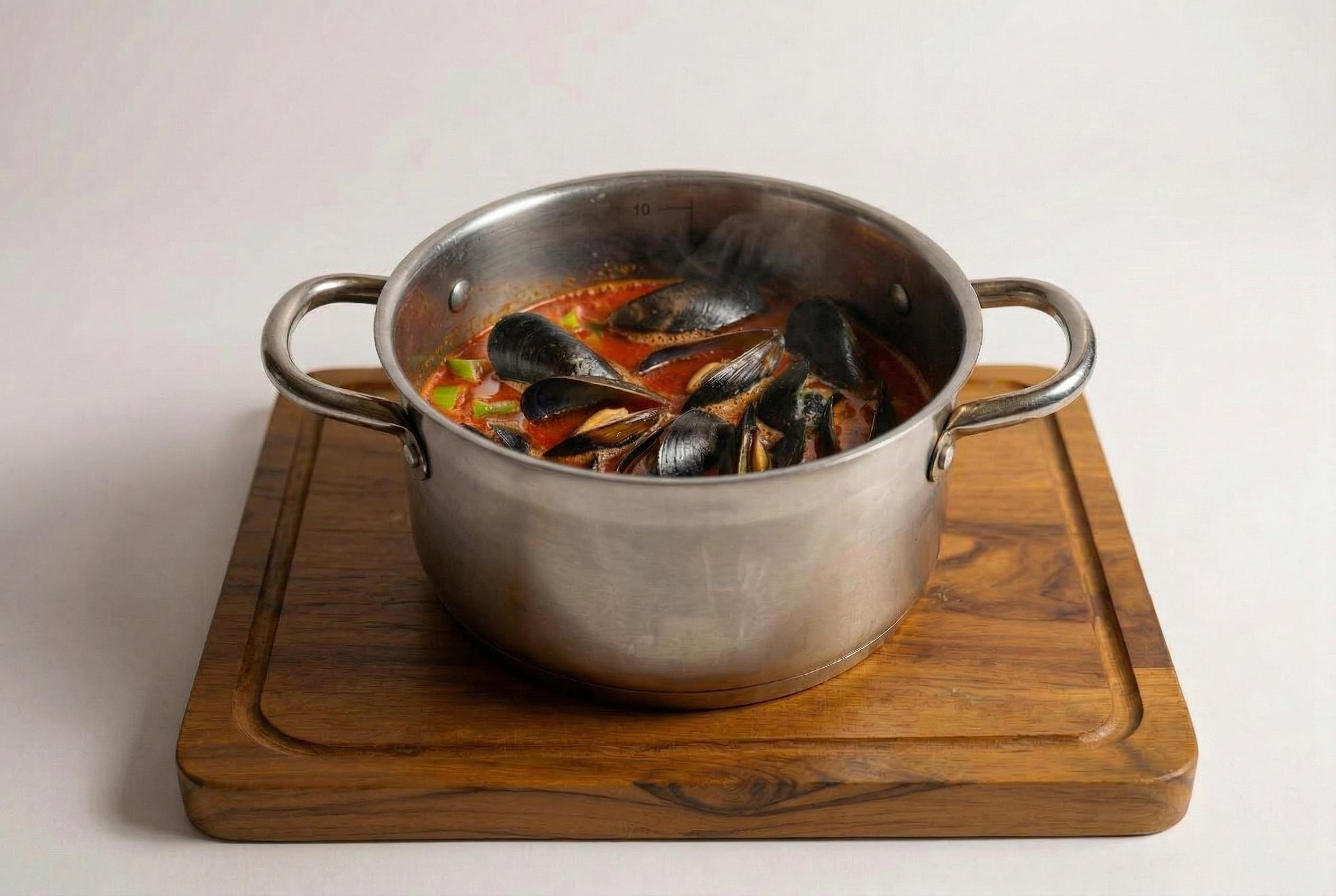 Bloody Mary Mussels.