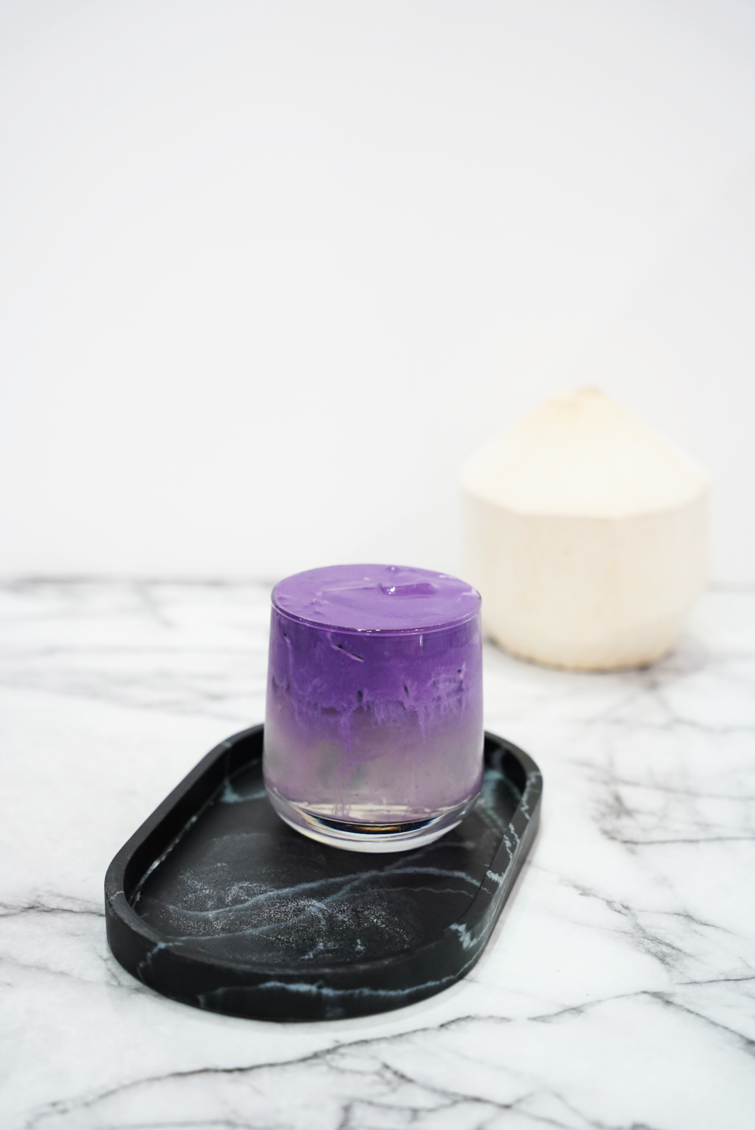 Ube Foam w/ Coconut Water.