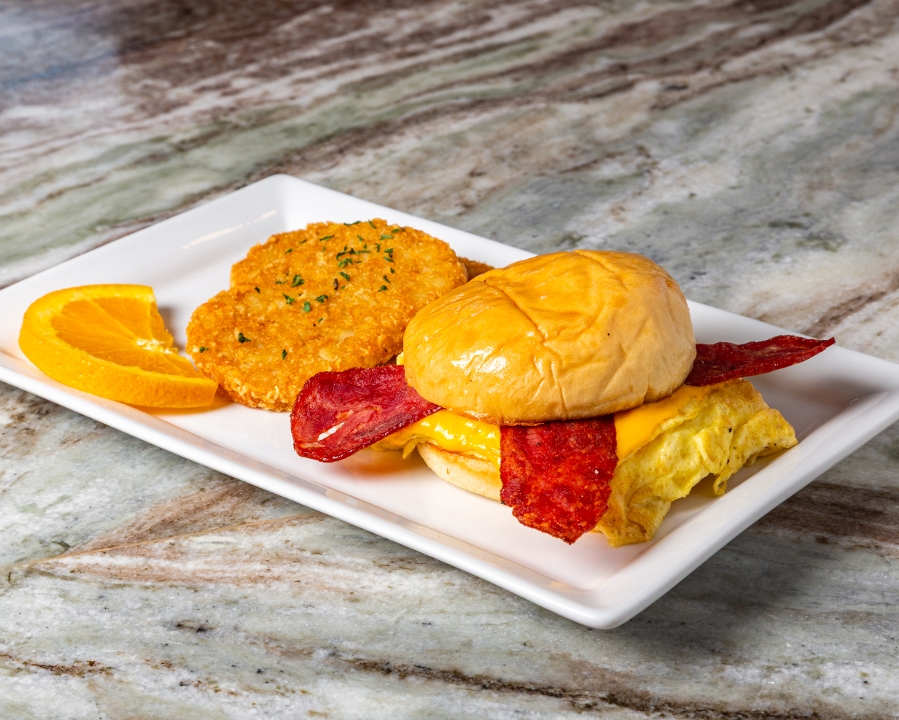 Egg and Cheese Sandwich.