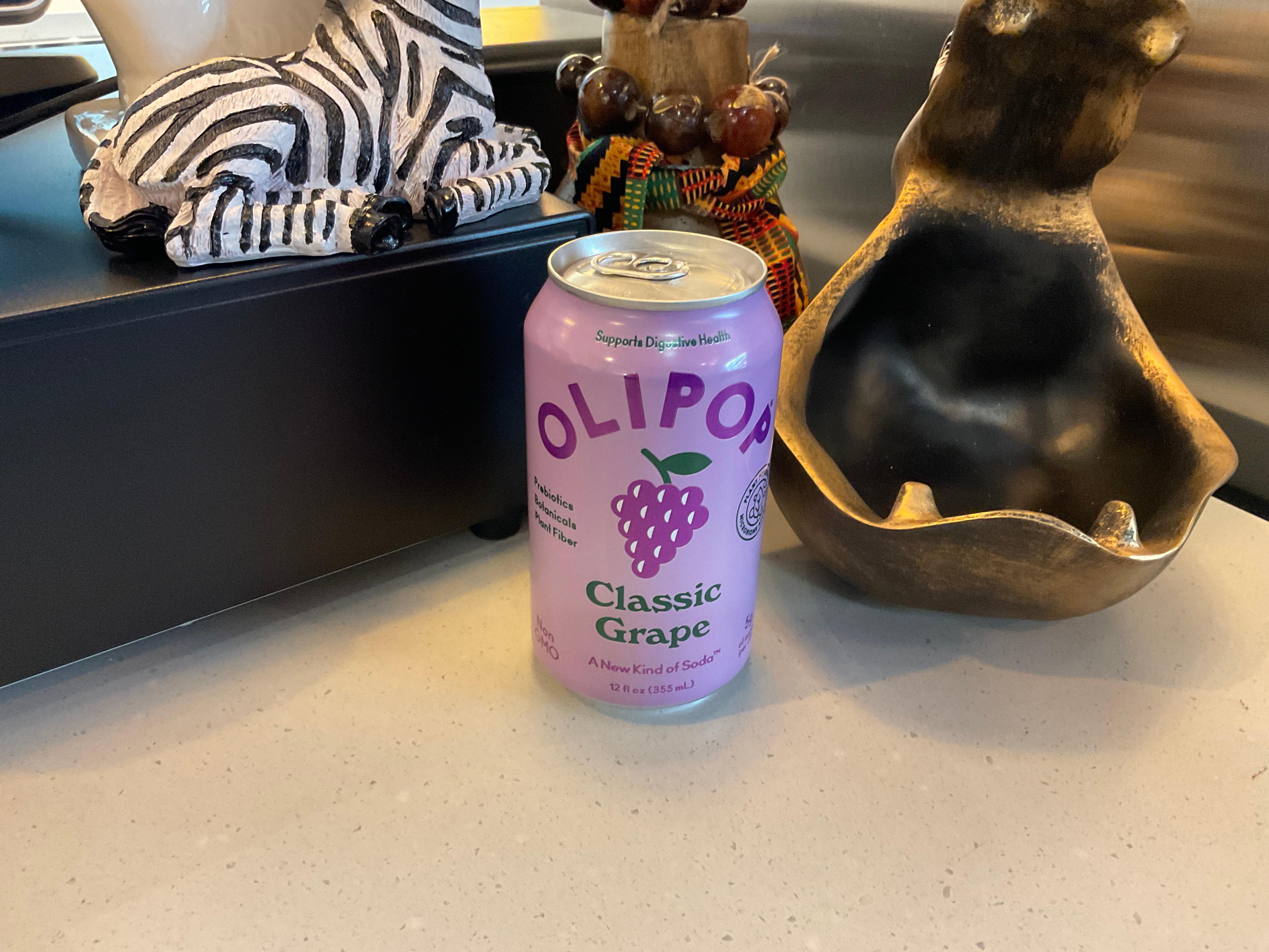 Olipop Classic Grape.