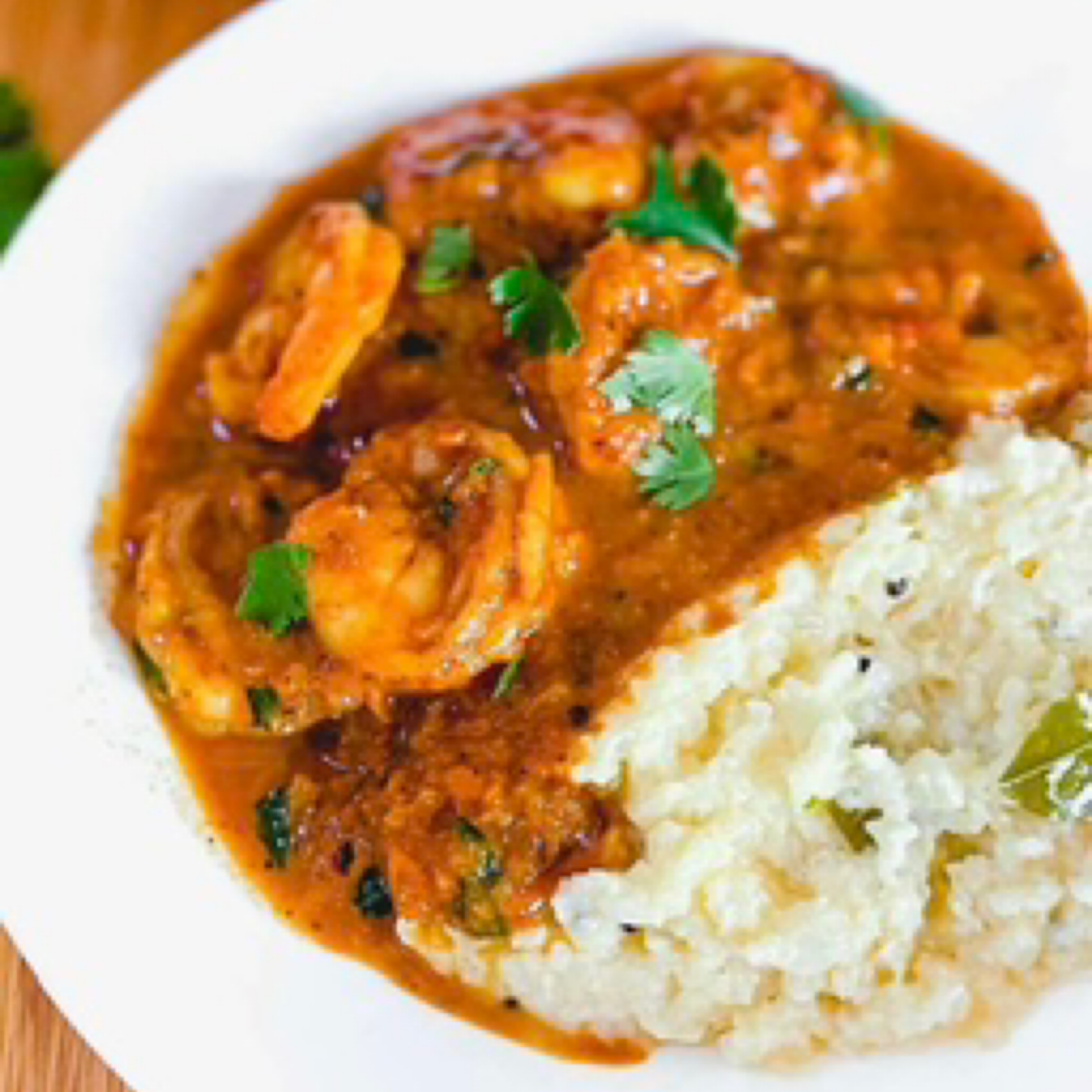 Shrimp Tikka Masala.