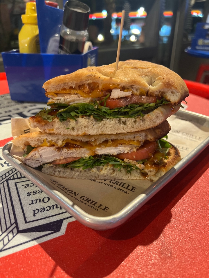 Georgia Peach Chicken Sandwich.