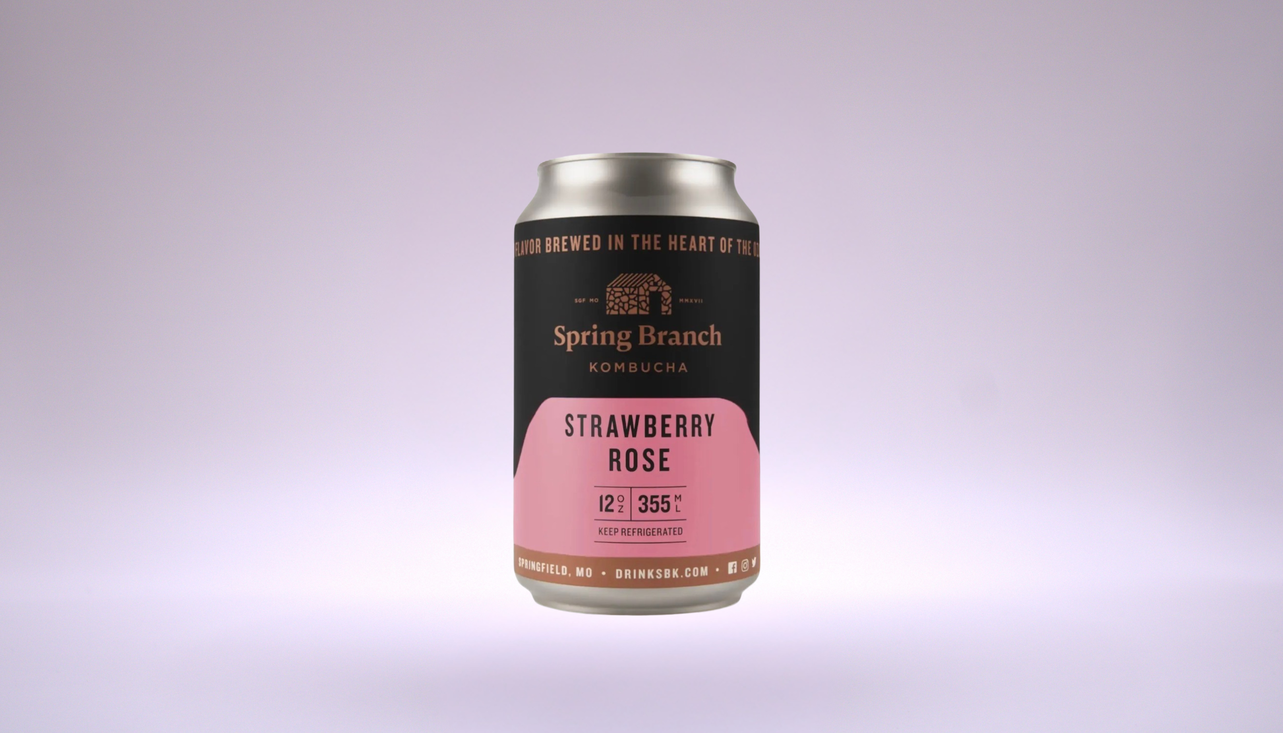 Strawberry Rose Kombucha.