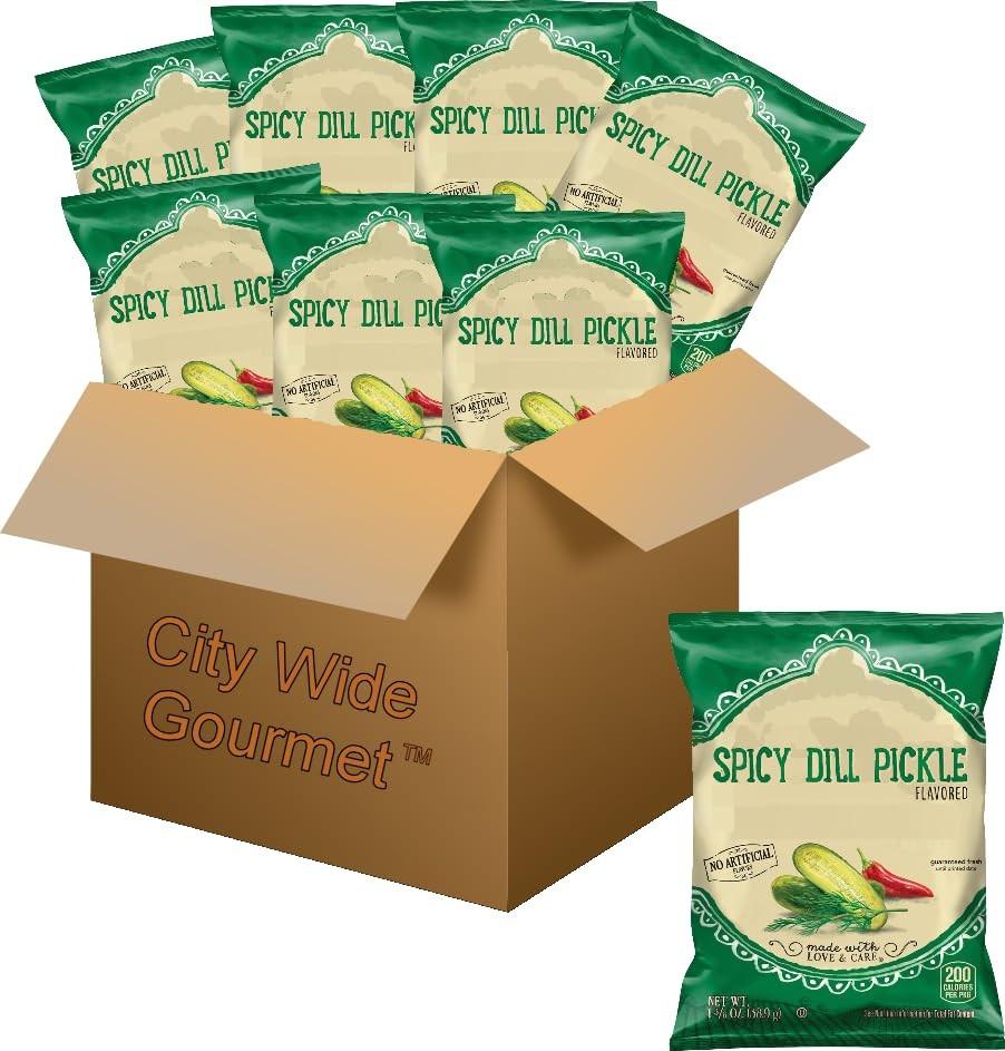 Miss Vickie S® Spicy Dill Pickle Kettle Cooked Potato Chips.