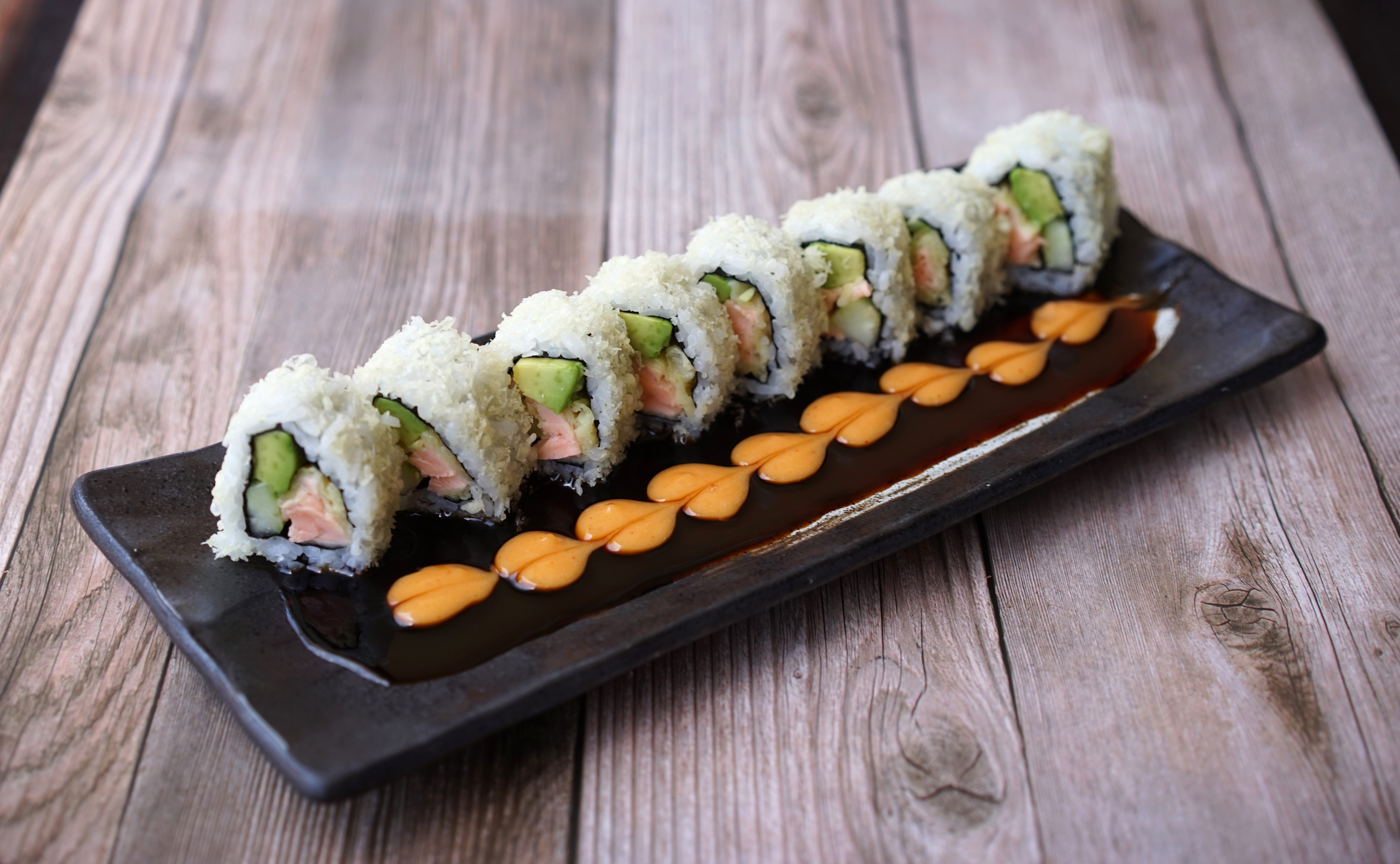 Salmon Tempura Roll.
