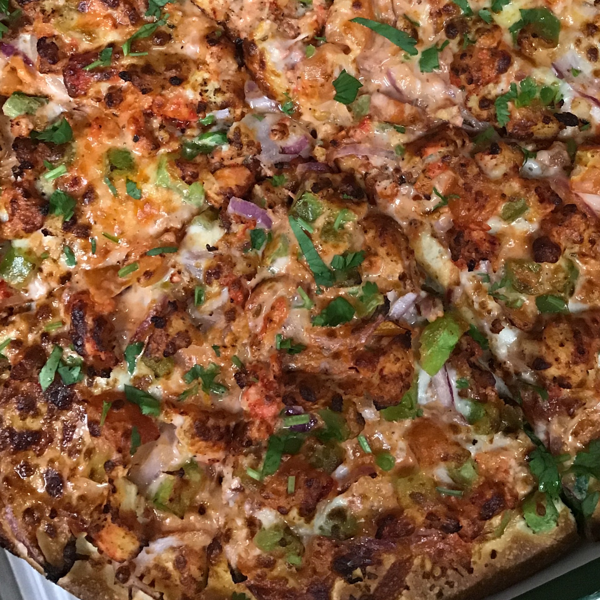 Butter Chicken Pizza.
