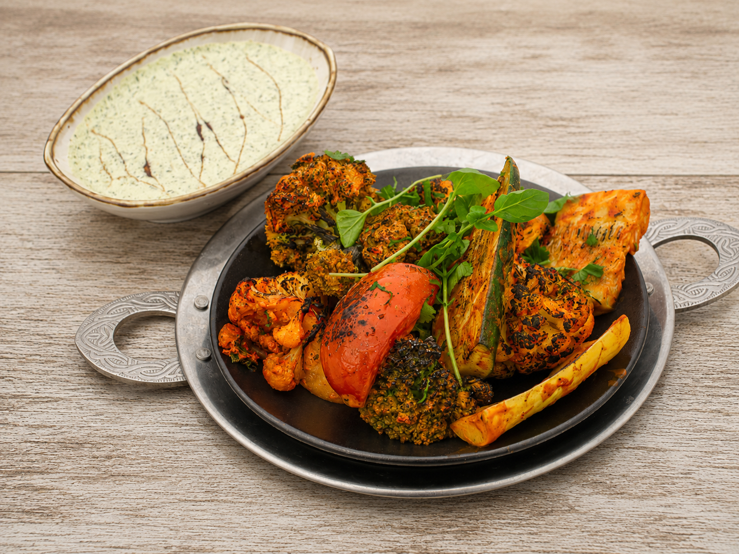 Tandoori Veg Platter.