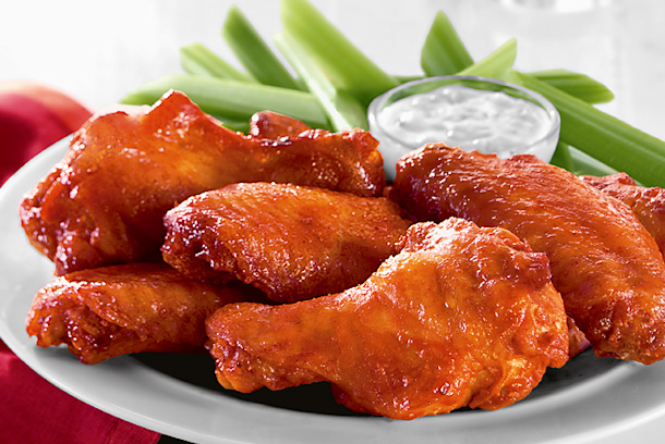 6 Piece Chicken Wings.