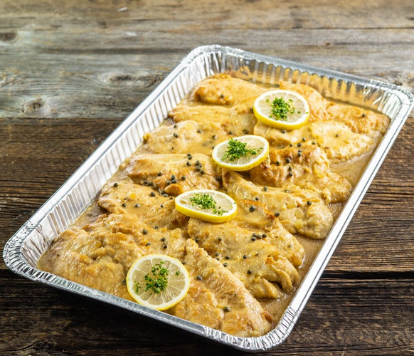 Half Tray Chicken Piccata.