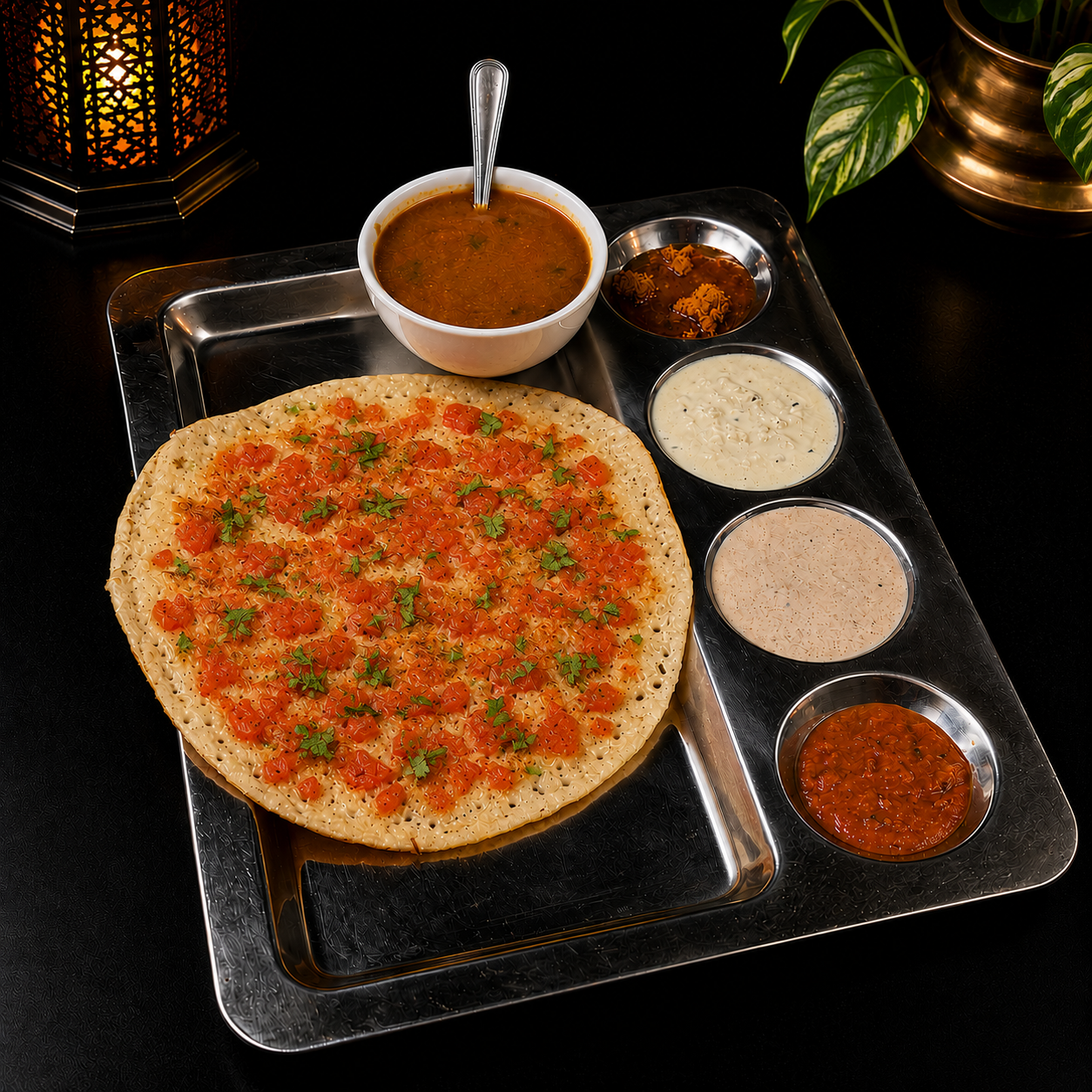Tomato Uttapam.