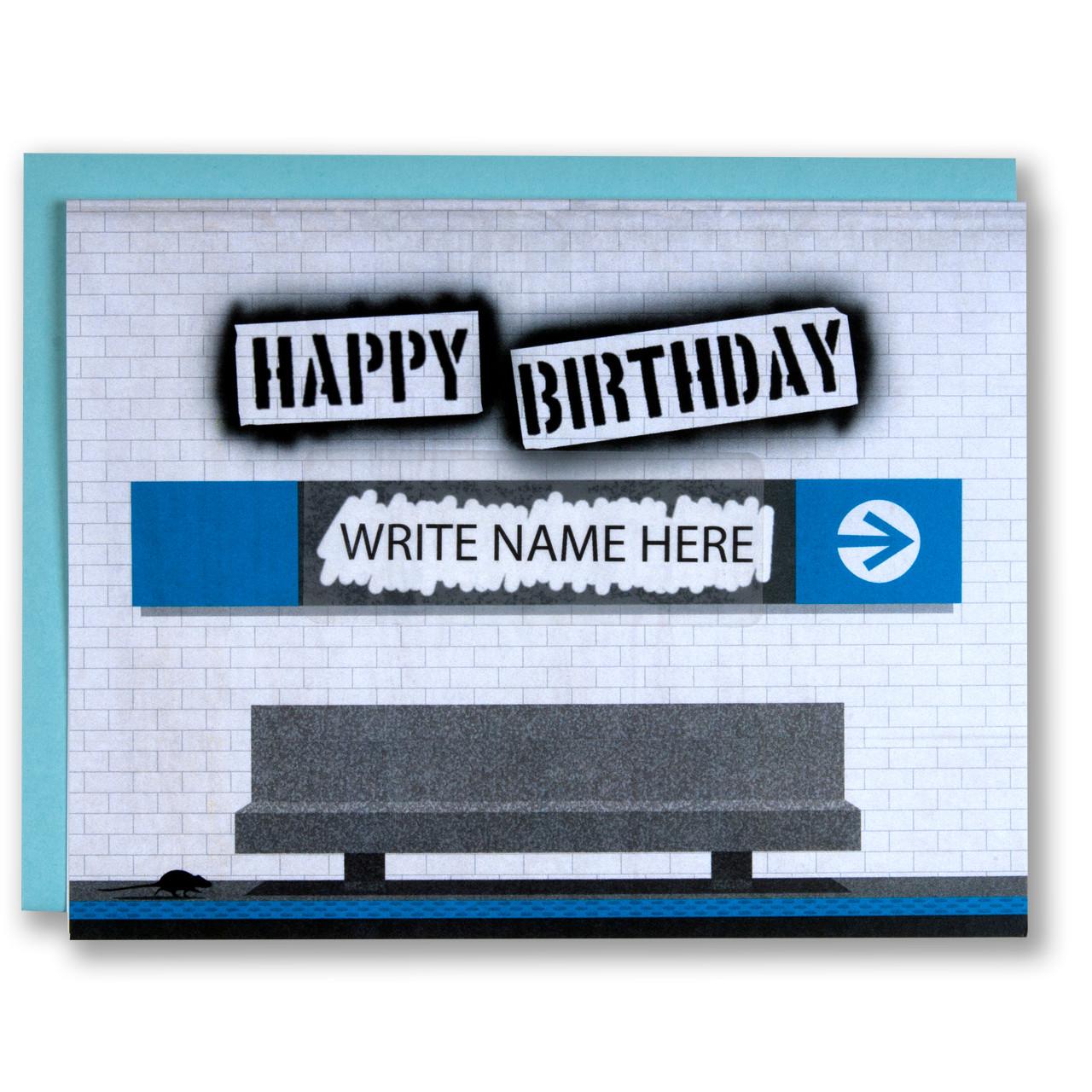 Train Station Greeting Card.