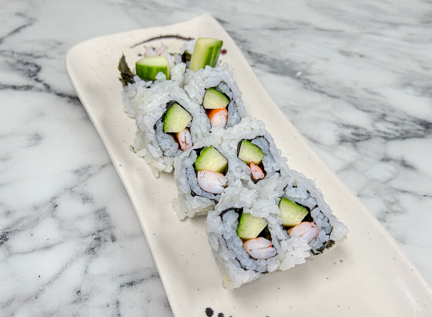 Shrimp & Cucumber Roll.