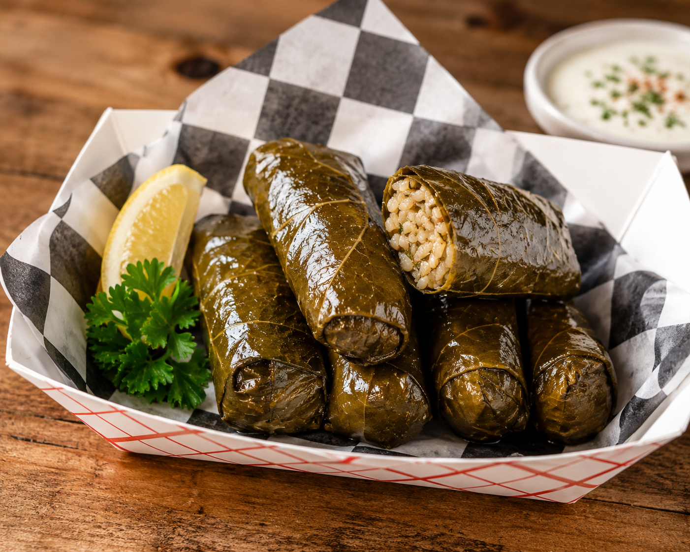 Stuffed Grape leaves 5pcs Ⓥ (GF).
