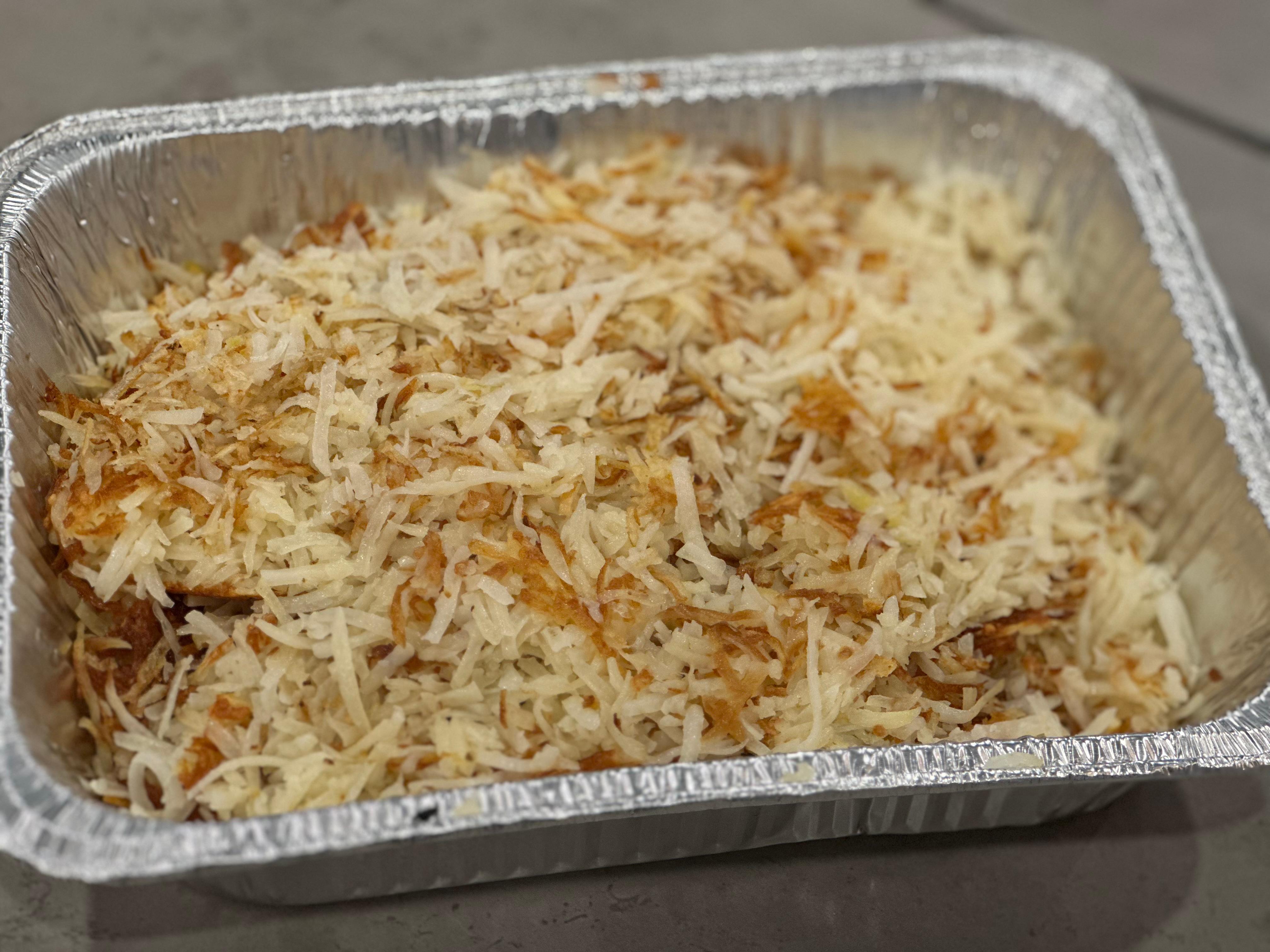 Shredded Hash Browns Platter.